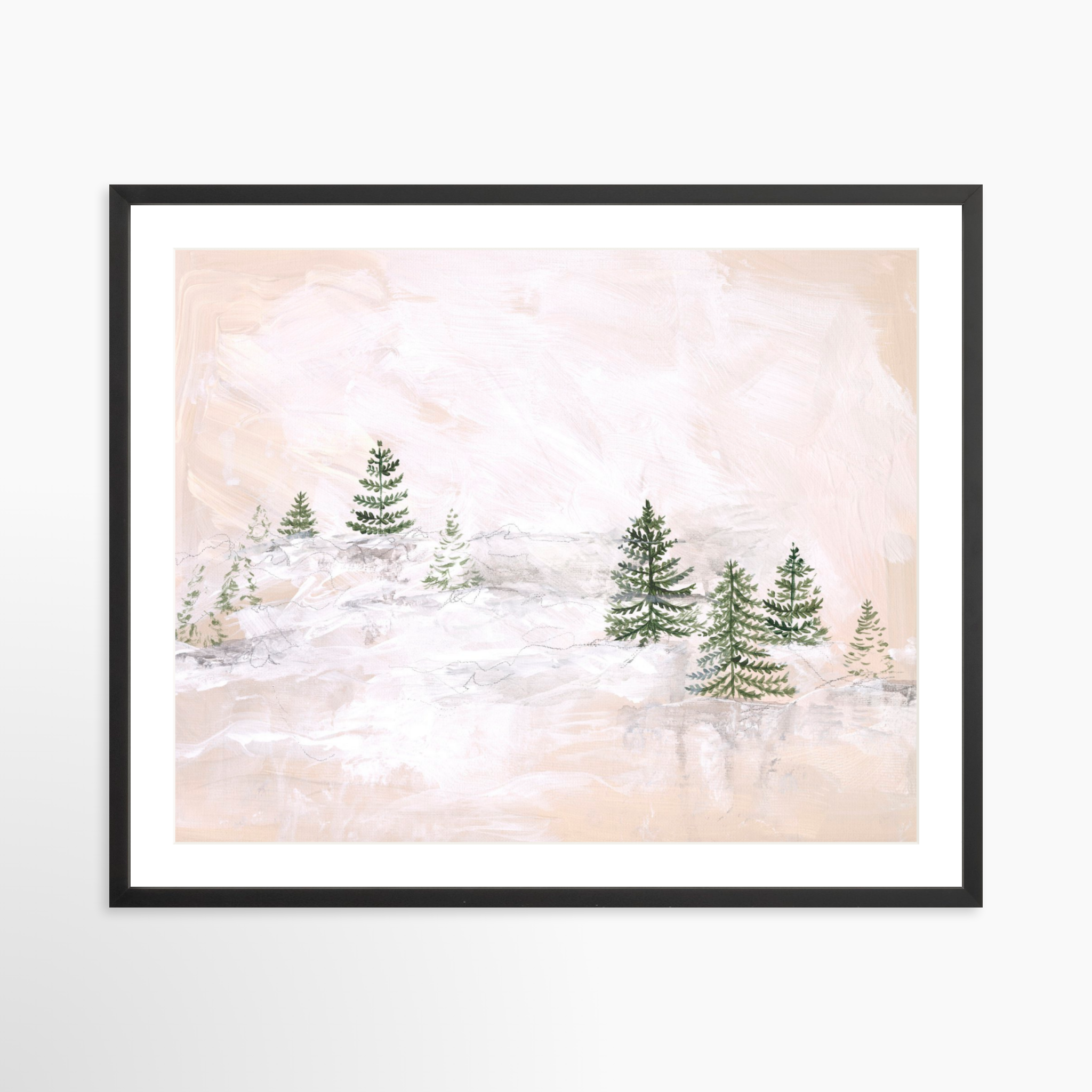 30x24 / Black Frame + White Mat