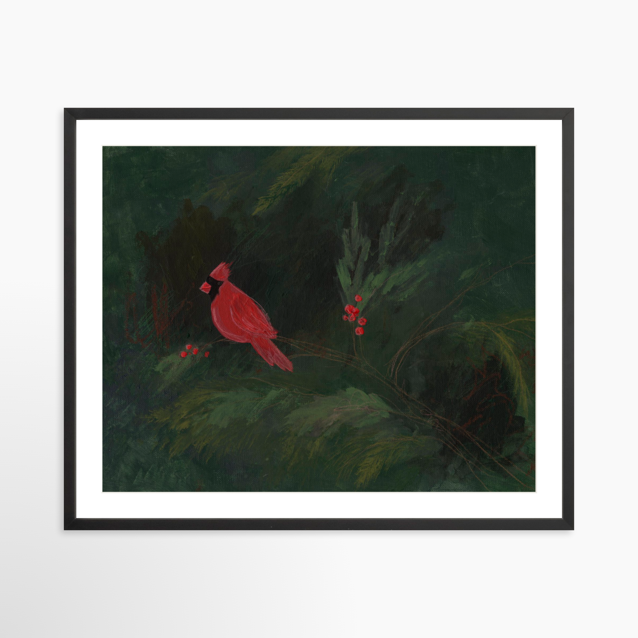 30x24 / Black Frame + White Mat