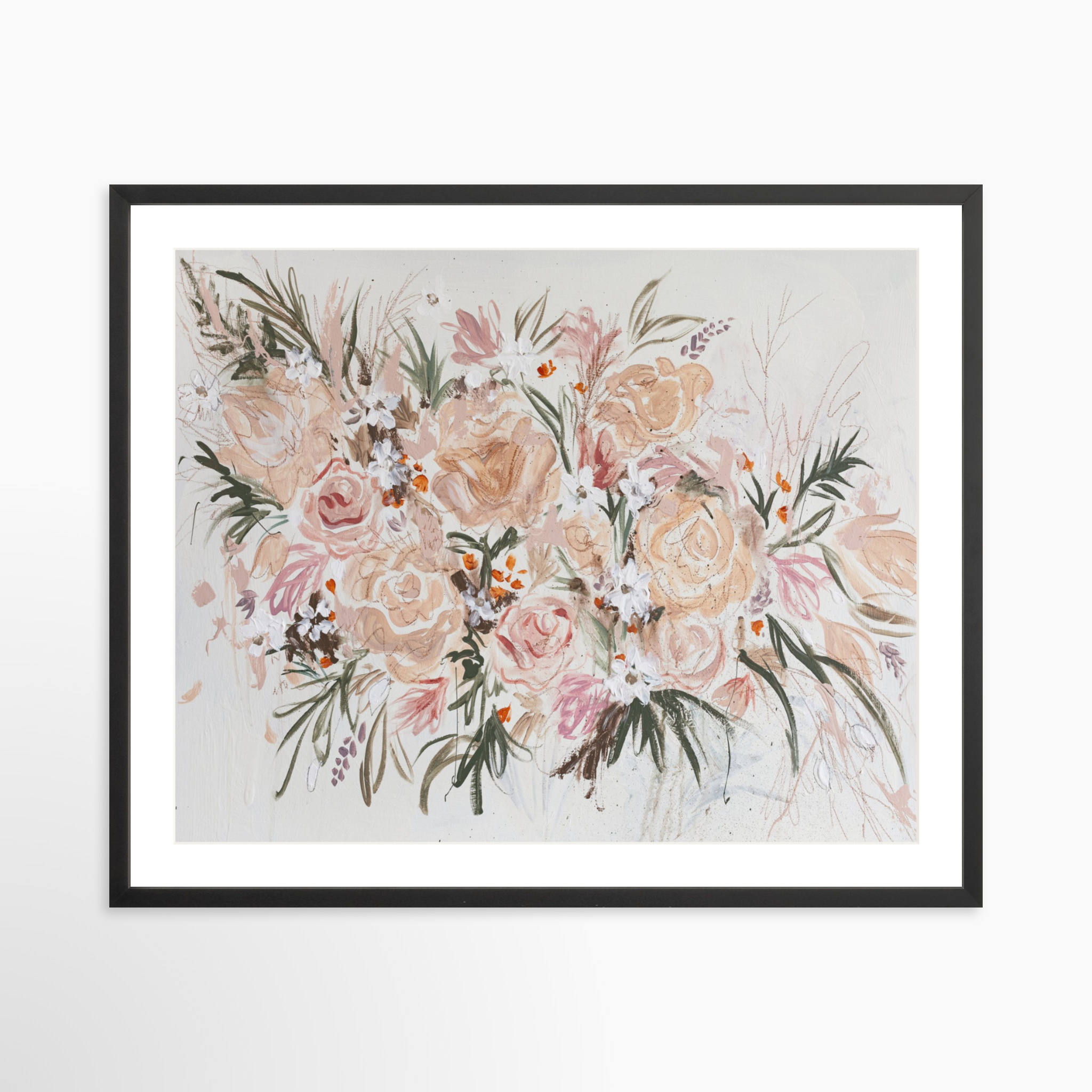 30x24 / Black Frame + White Mat