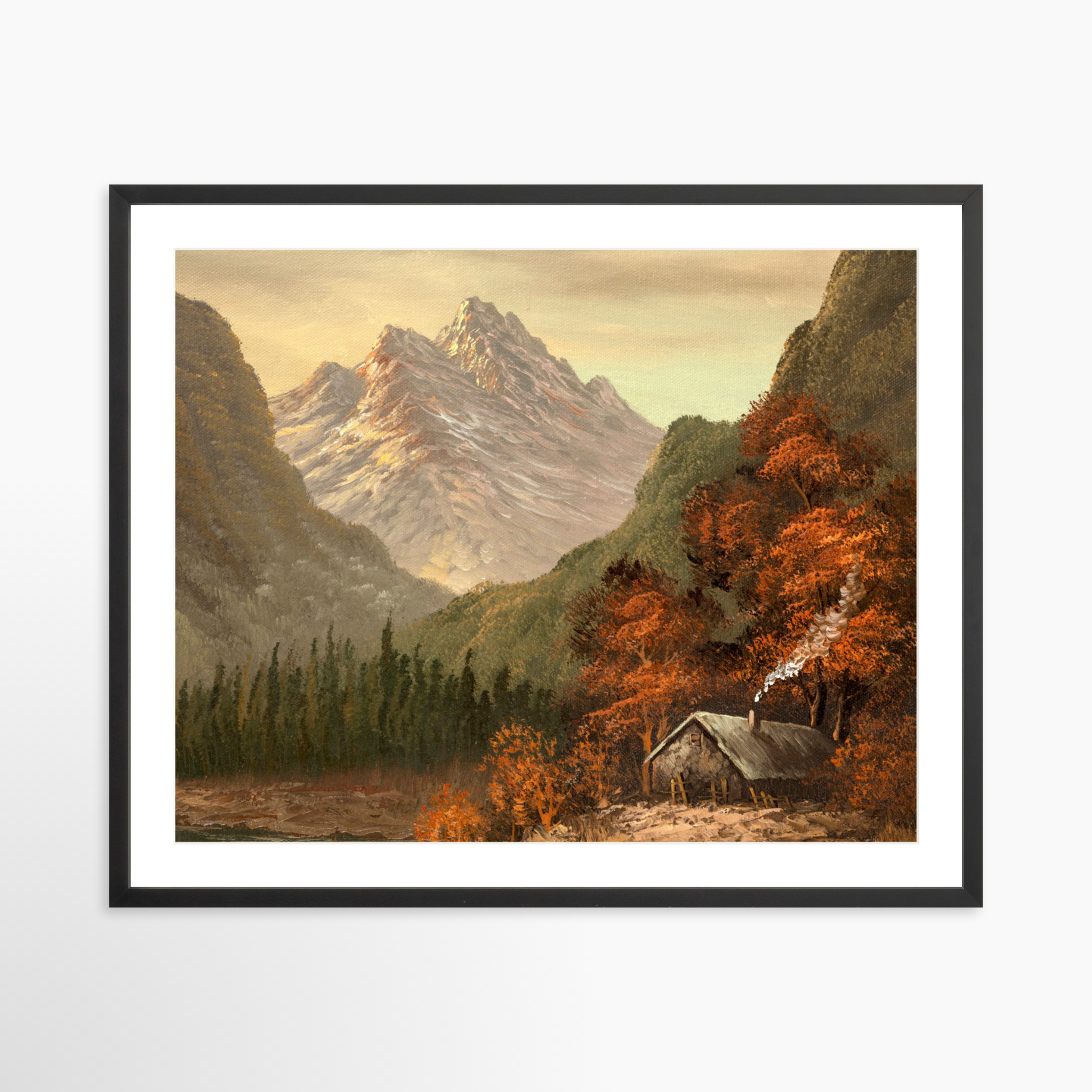 30x24 / Black Frame + White Mat