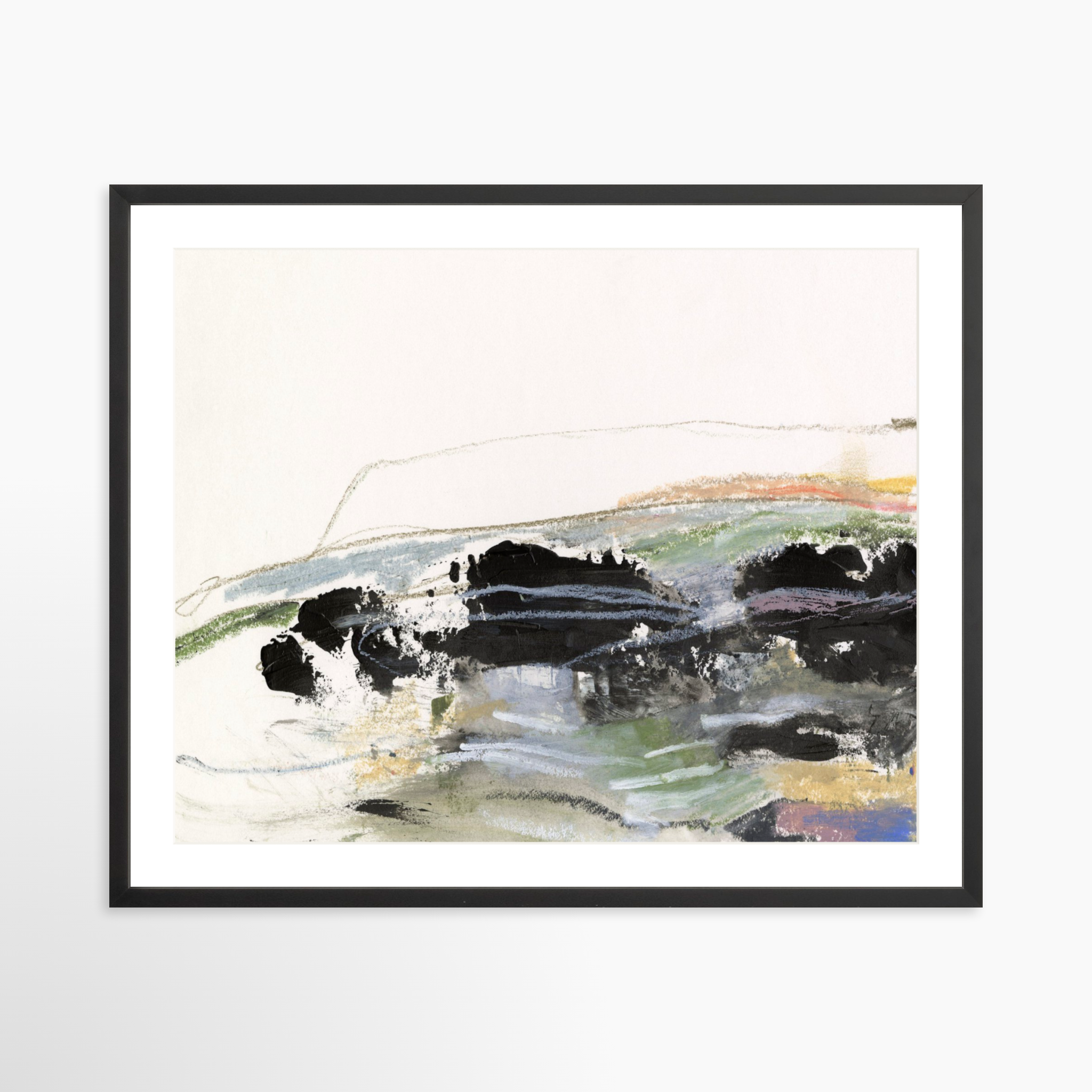 30x24 / Black Frame + White Mat