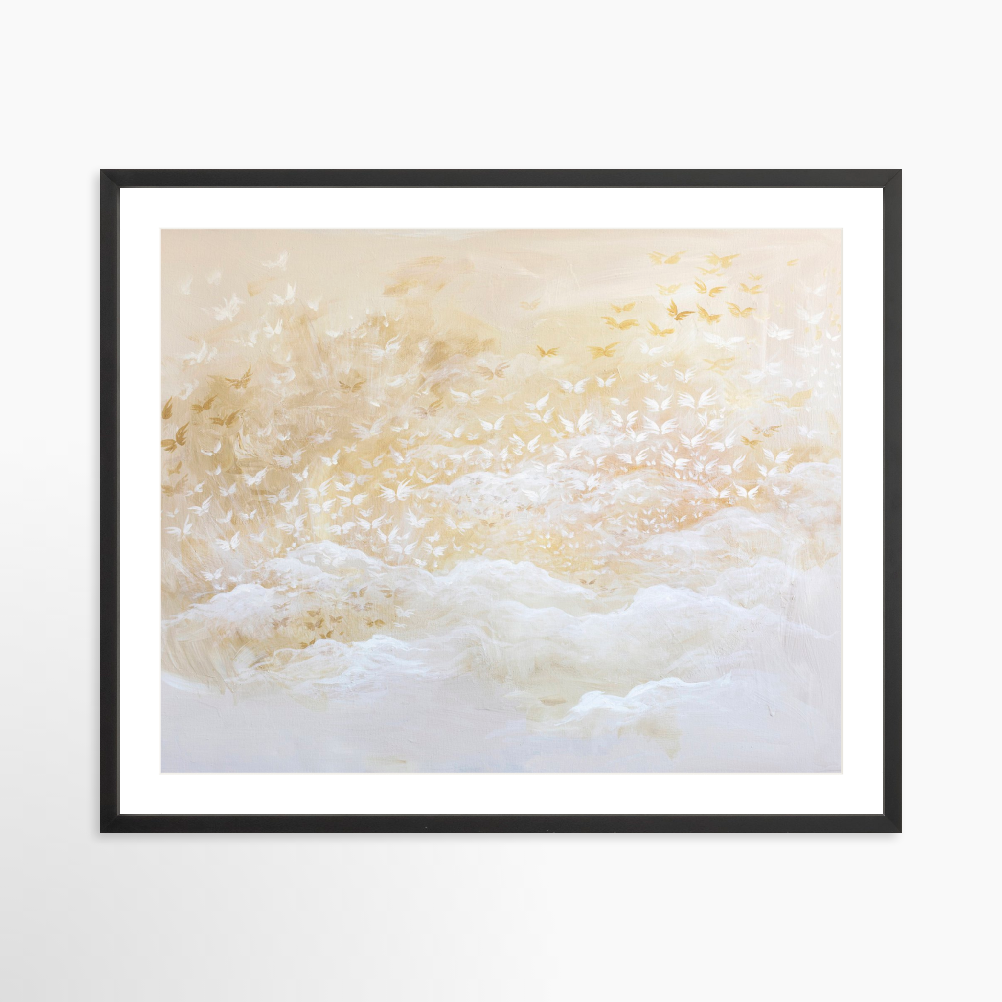 30x24 / Black Frame + White Mat