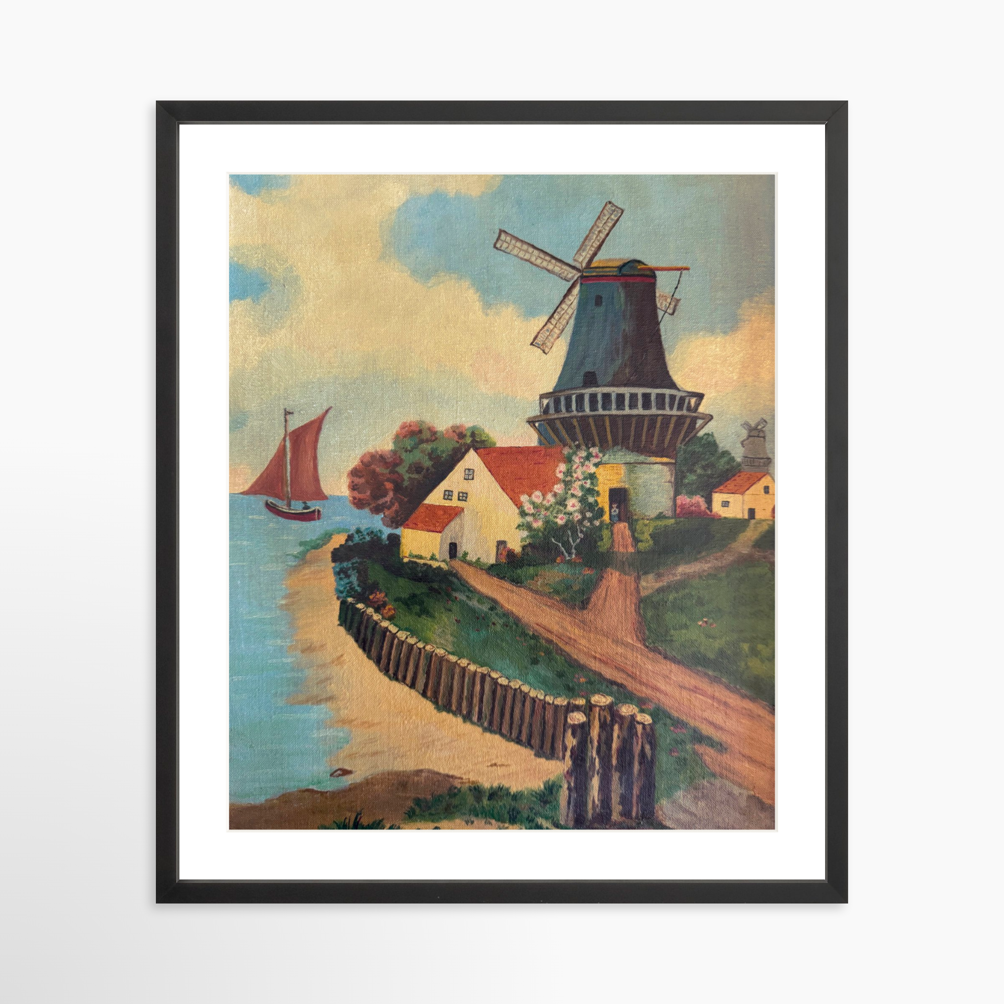 20x24 / Black Frame + White Mat