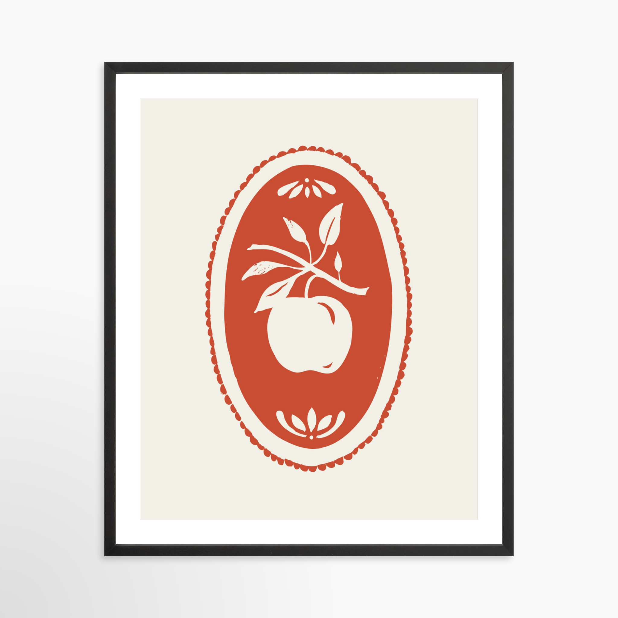 24x30 / Black Frame + White Mat