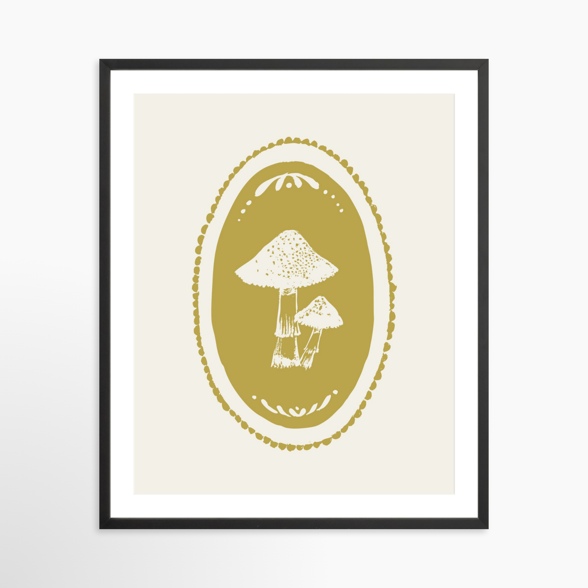 24x30 / Black Frame + White Mat