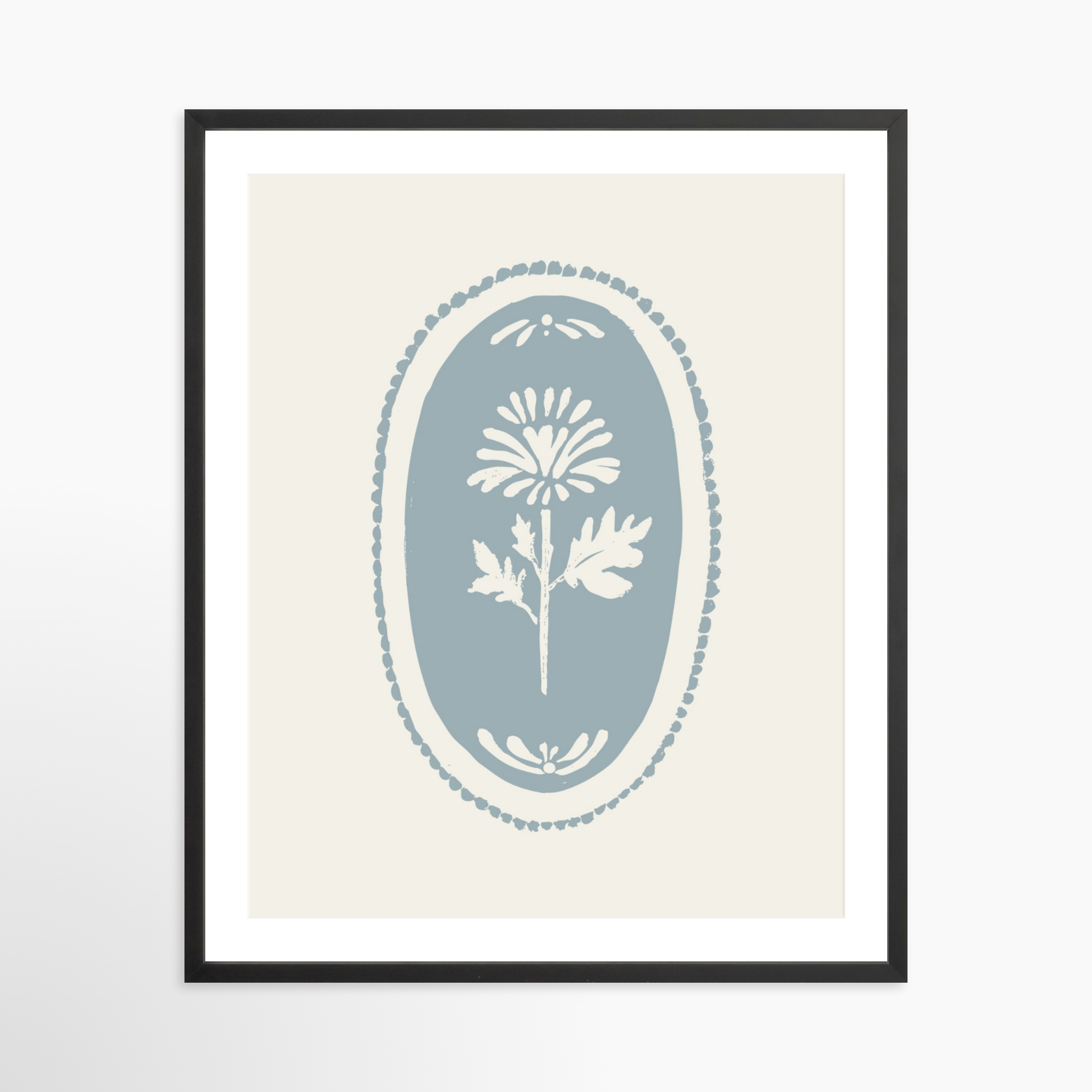 24x30 / Black Frame + White Mat