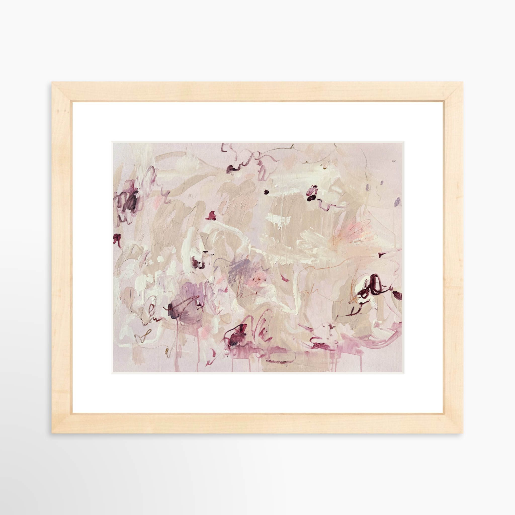 10x8 / Natural Frame + White Mat