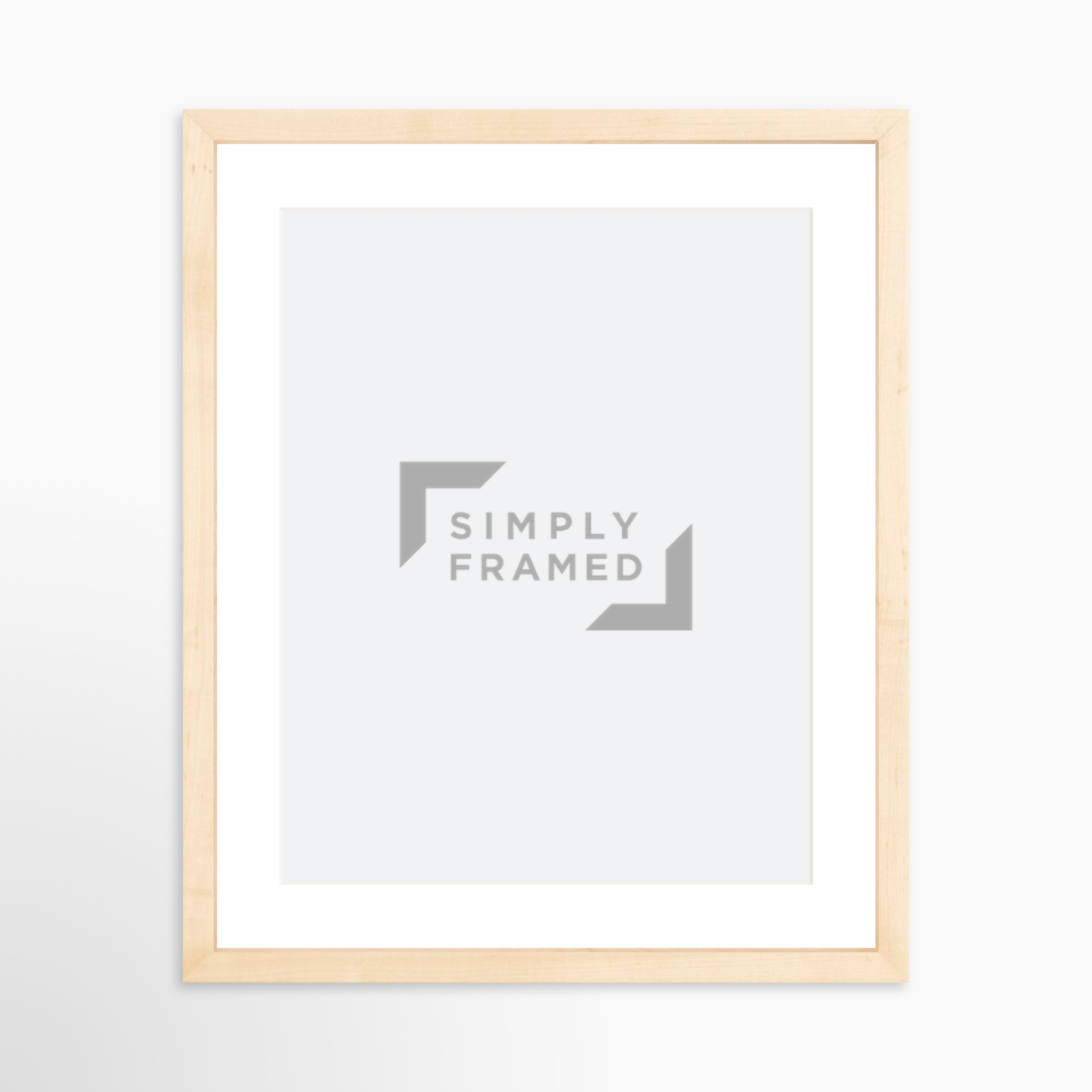 11x14 / Natural Frame + White Mat