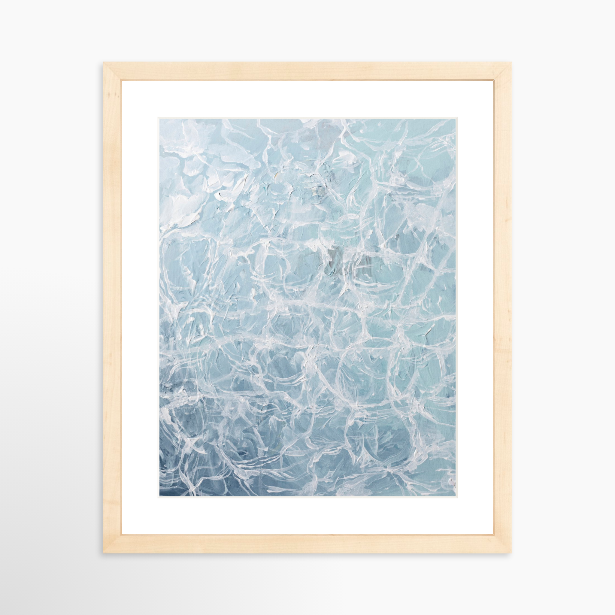 11x14 / Natural Frame + White Mat