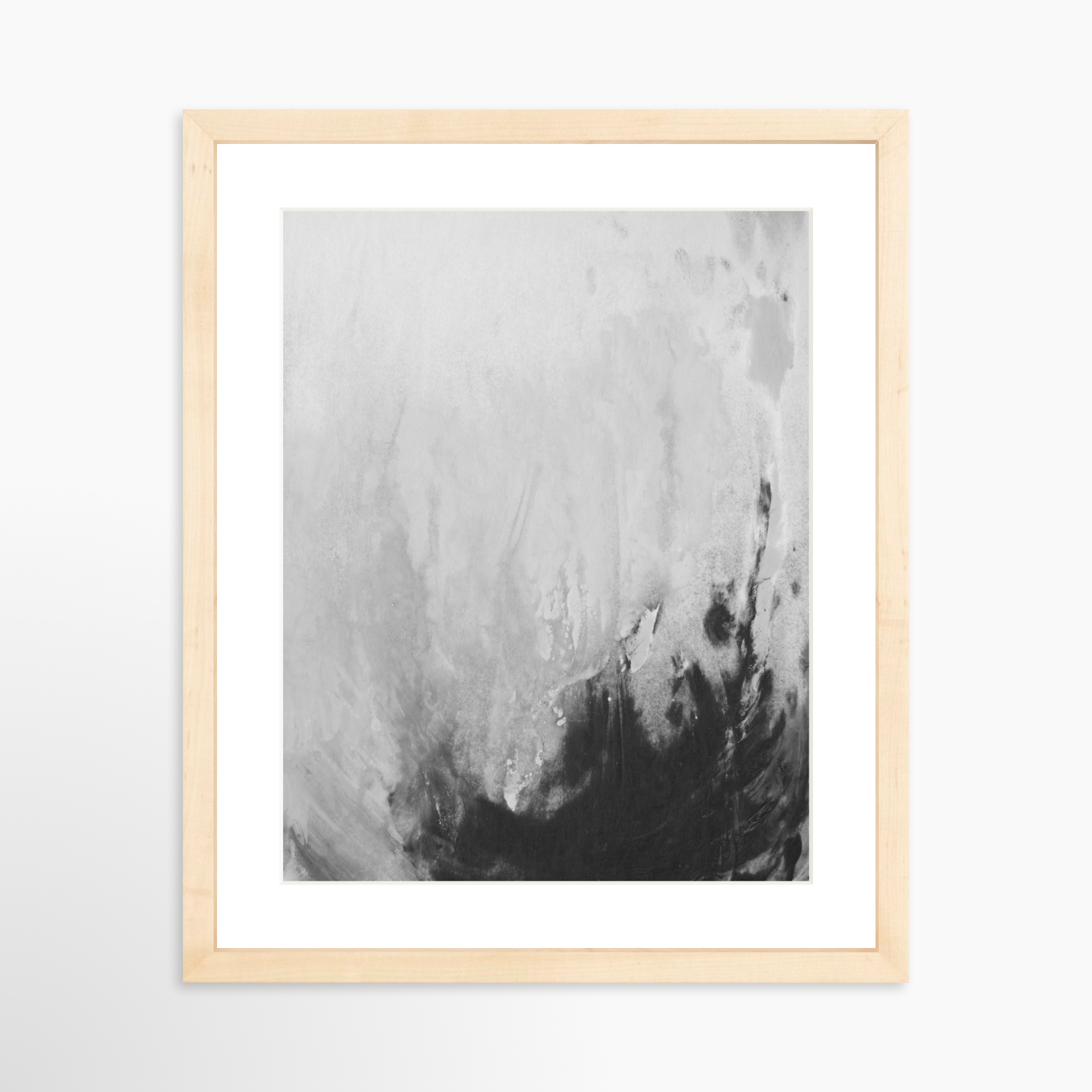 11x14 / Natural Frame + White Mat