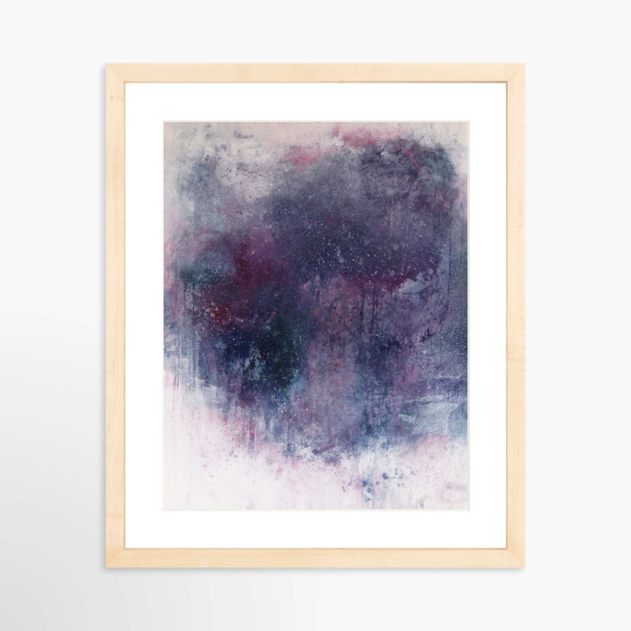 11x14 / Natural Frame + White Mat