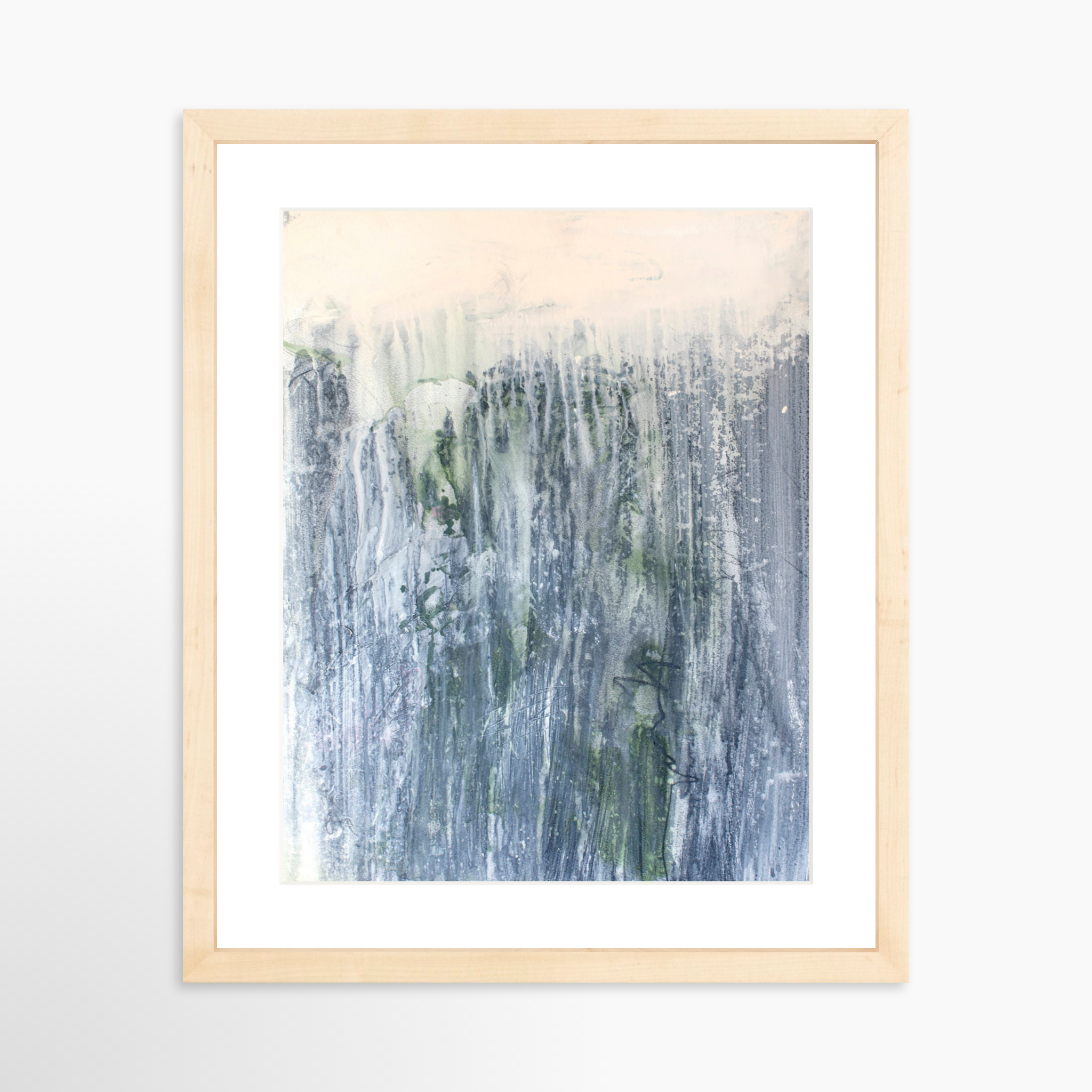 11x14 / Natural Frame + White Mat