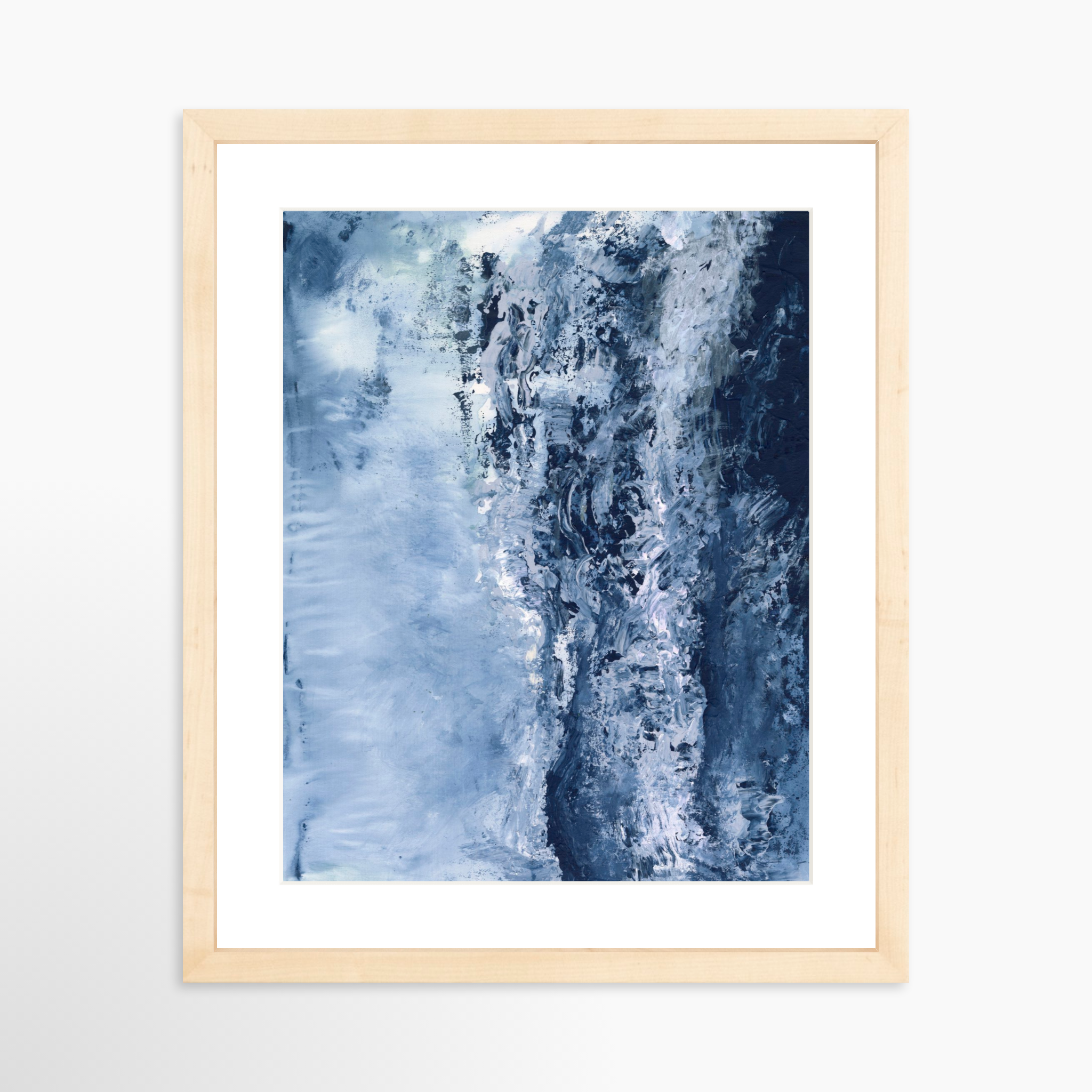 11x14 / Natural Frame + White Mat