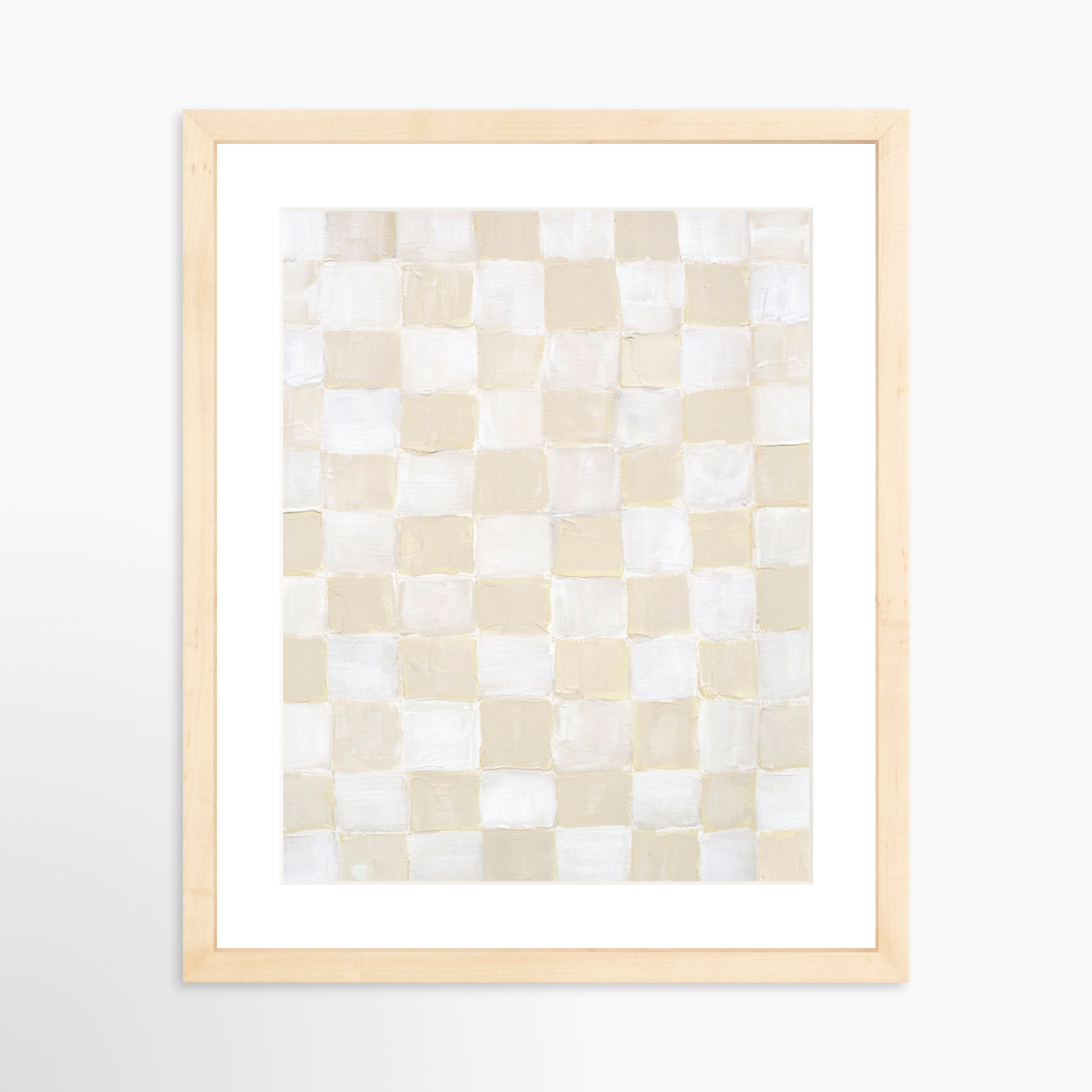 11x14 / Natural Frame + White Mat