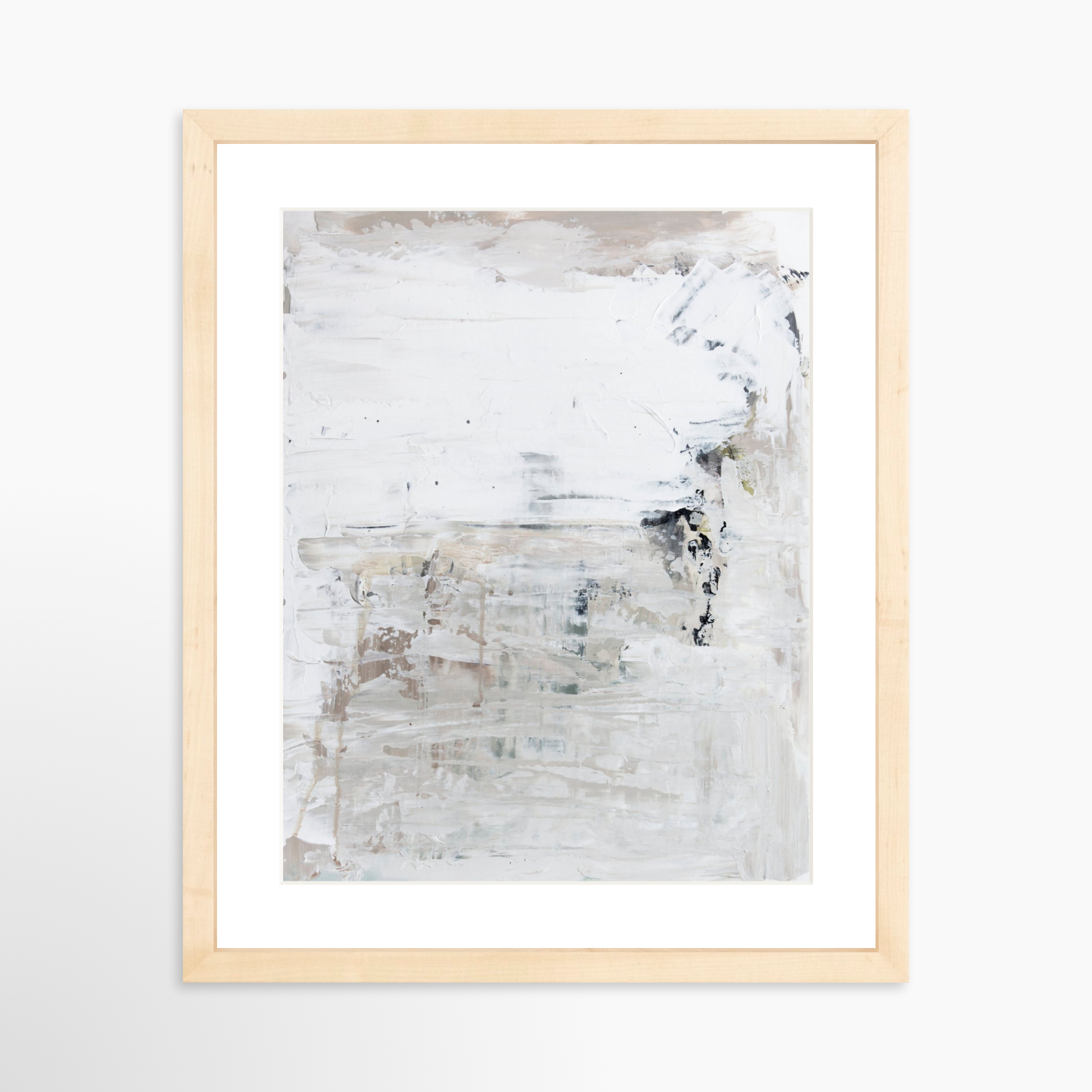 11x14 / Natural Frame + White Mat