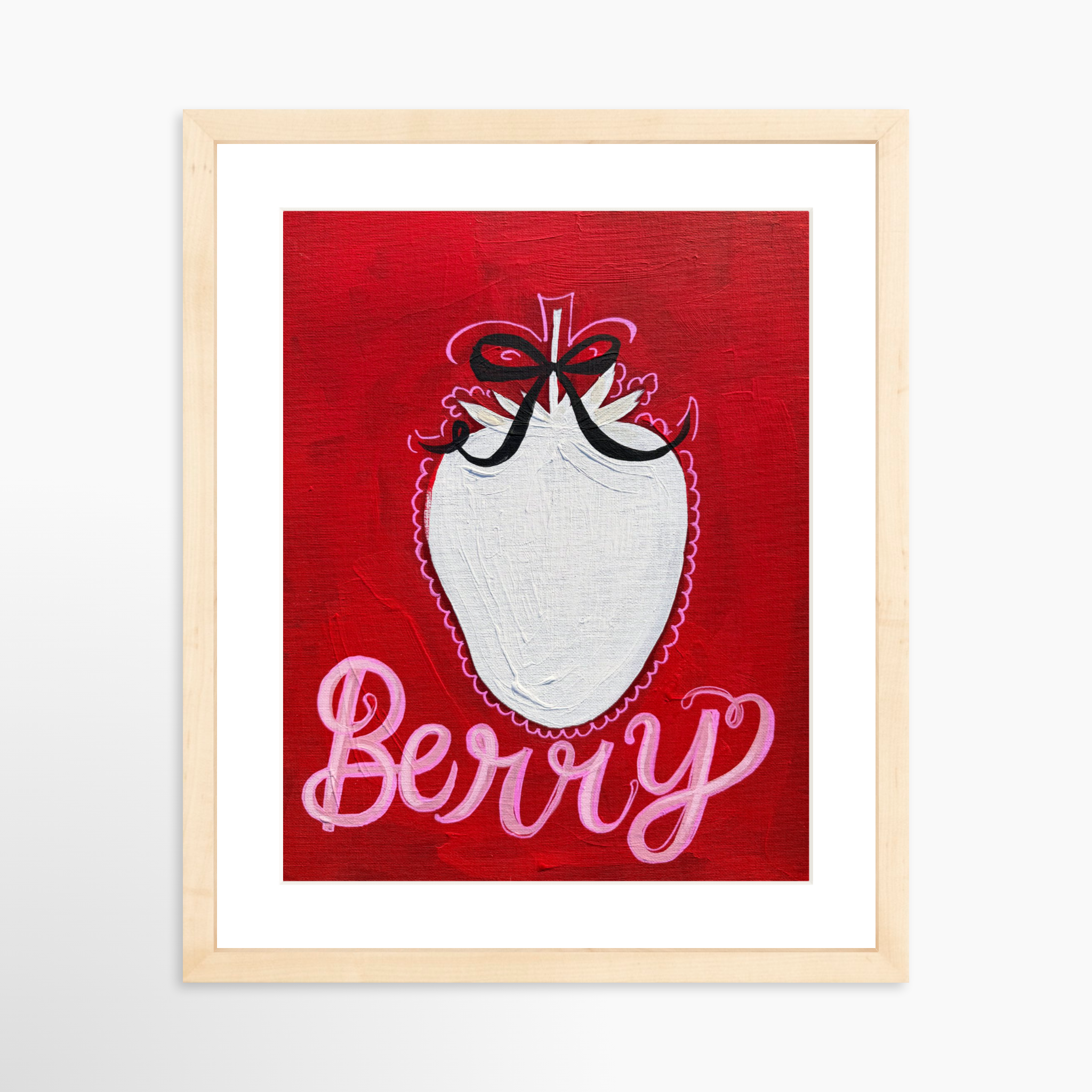 11x14 / Natural Frame + White Mat