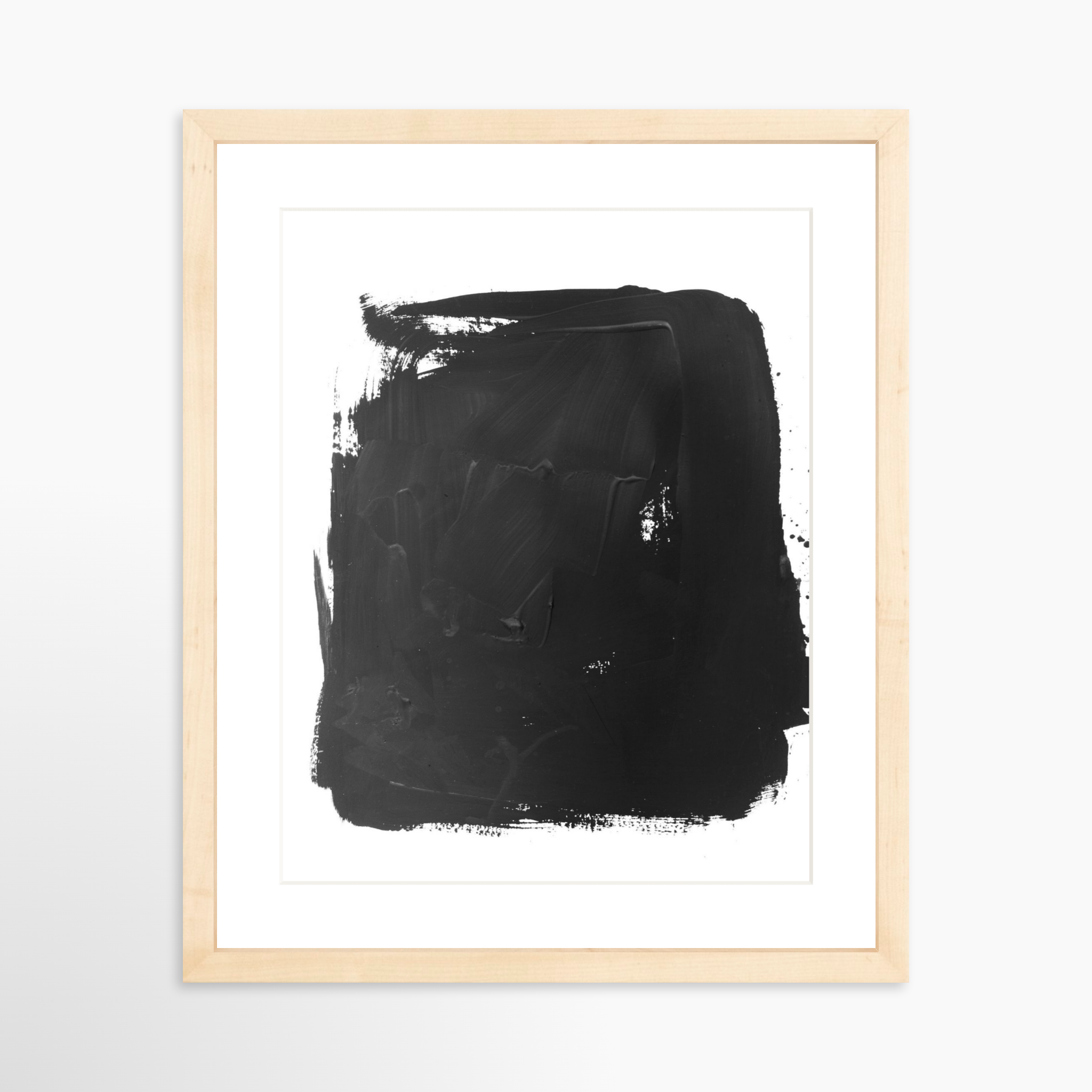11x14 / Natural Frame + White Mat