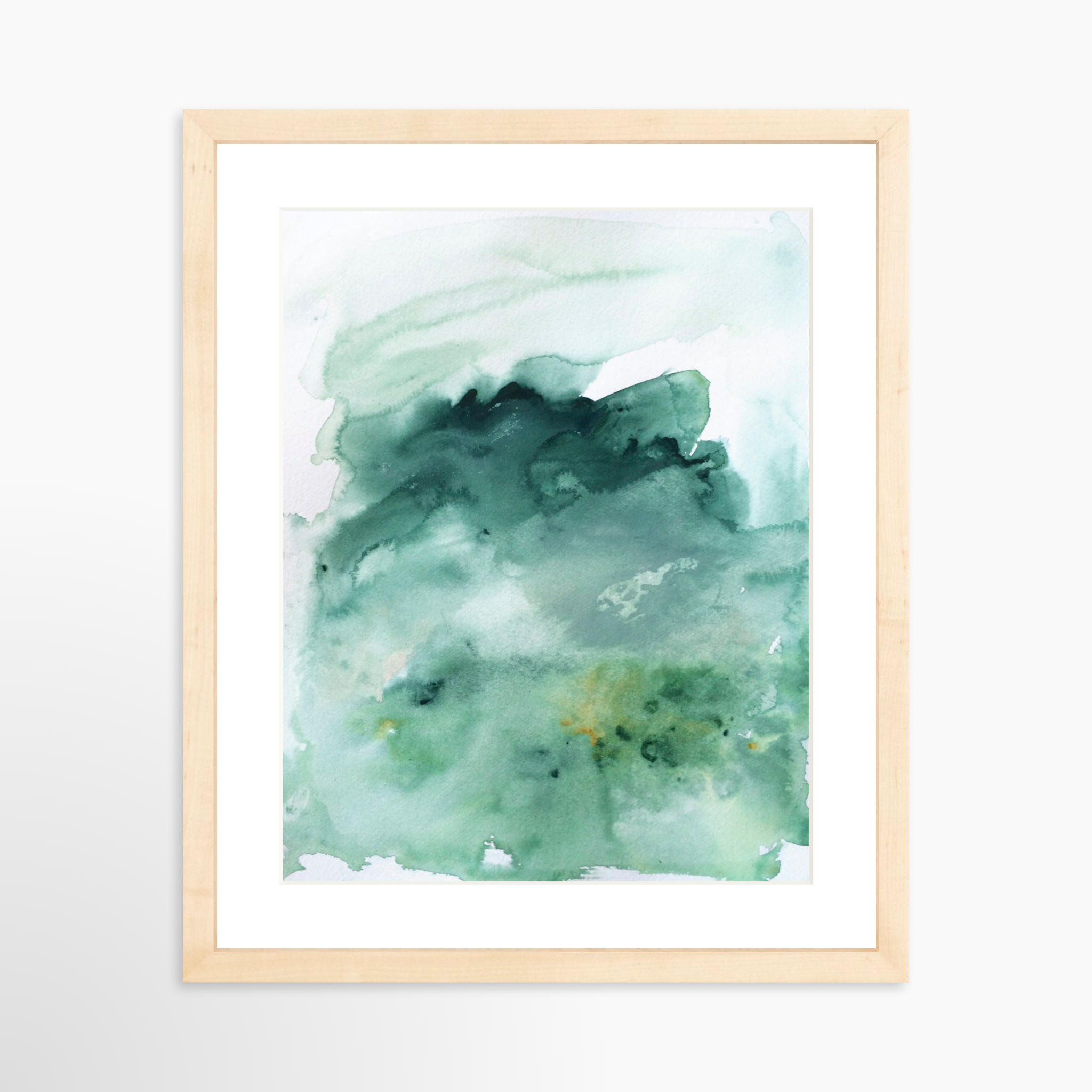 11x14 / Natural Frame + White Mat