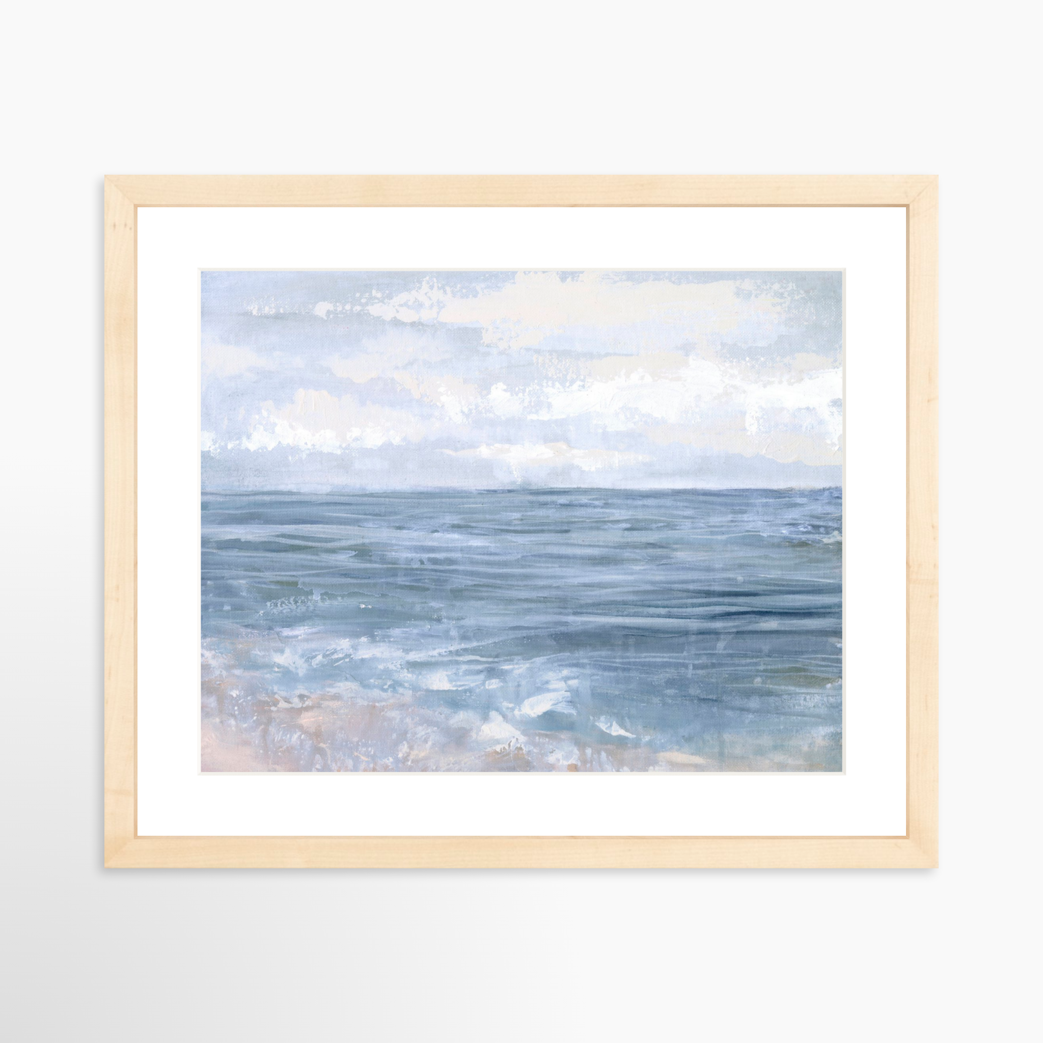 14x11 / Natural Frame + White Mat