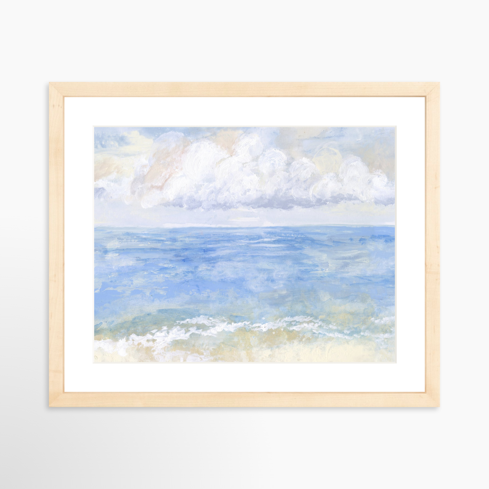 14x11 / Natural Frame + White Mat