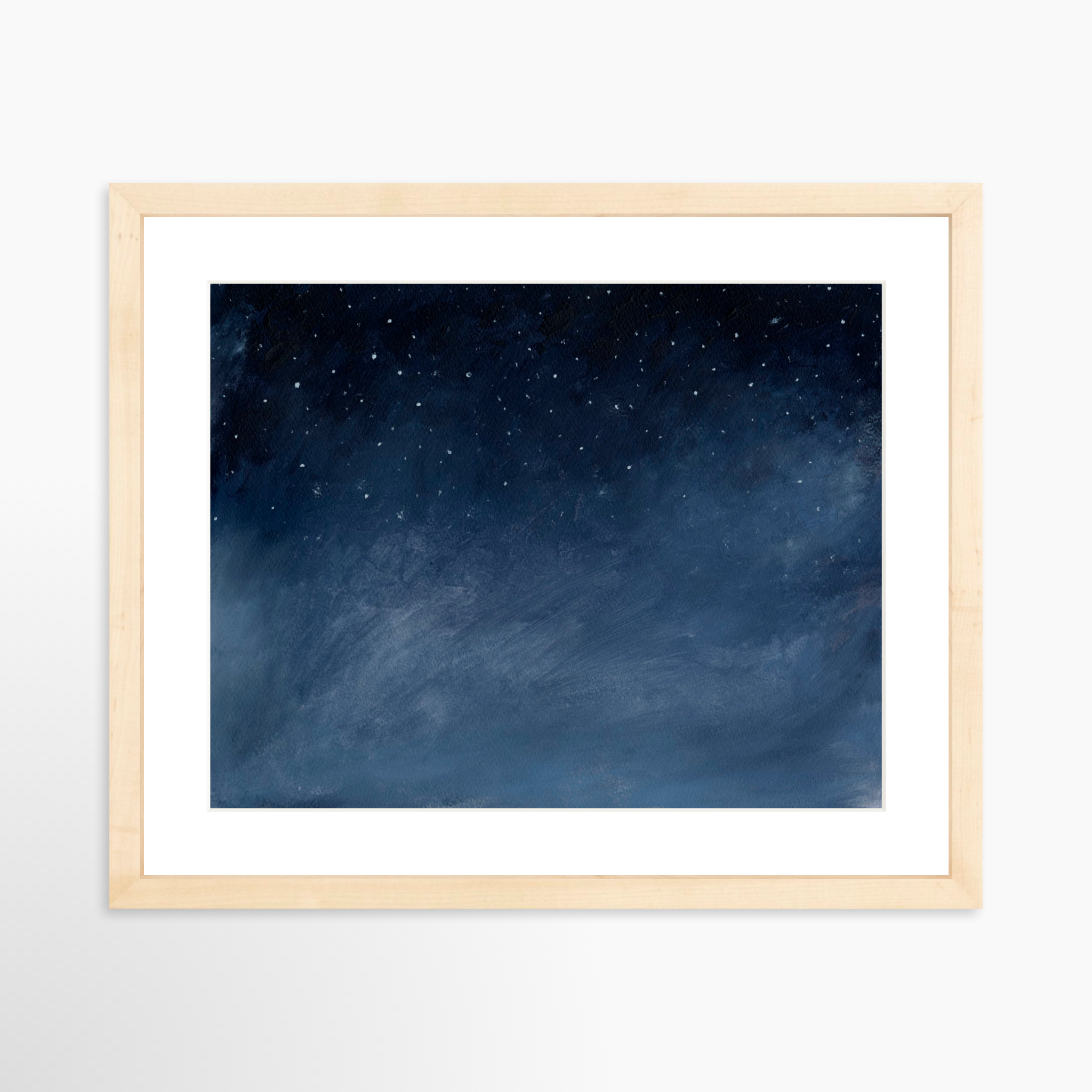 14x11 / Natural Frame + White Mat