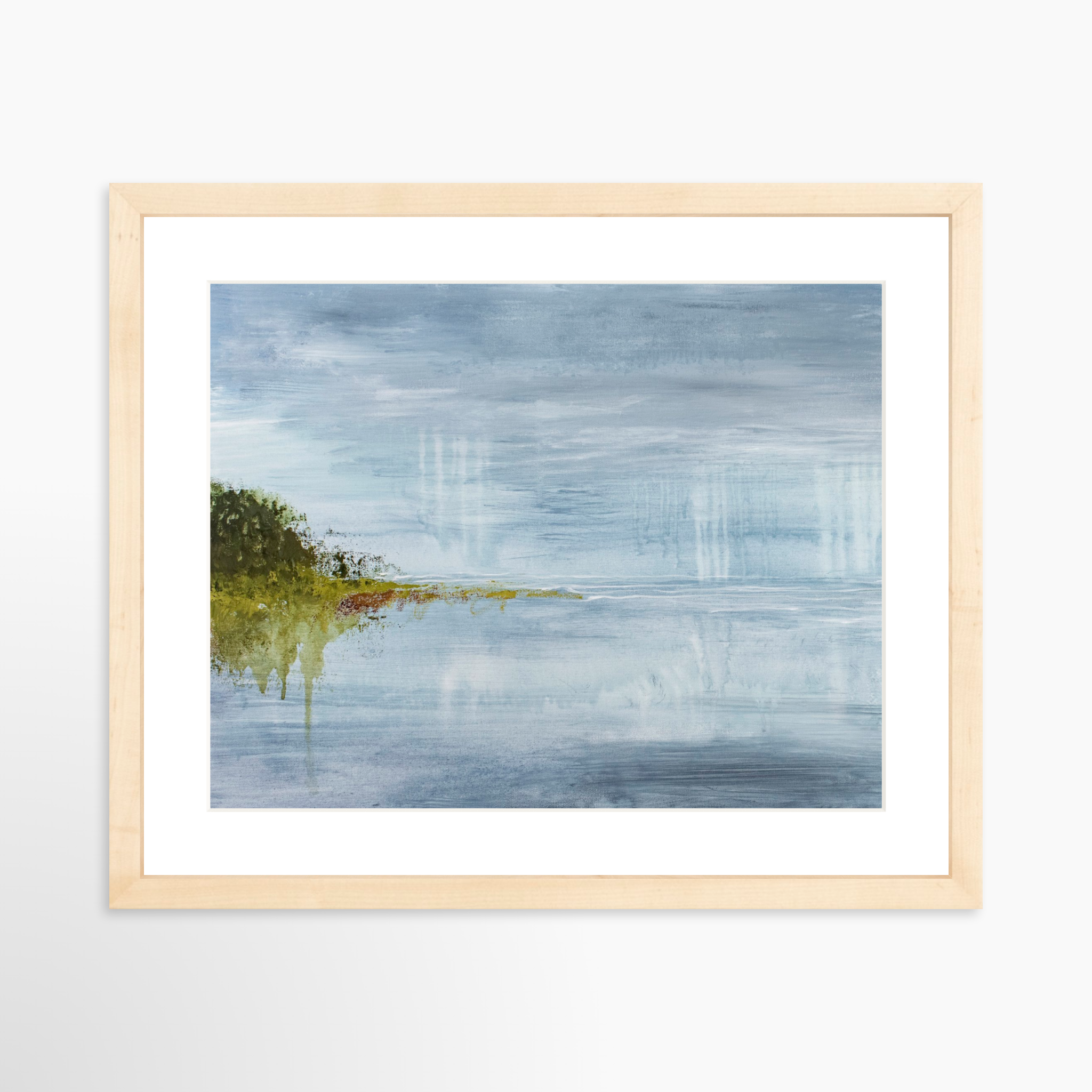 14x11 / Natural Frame + White Mat