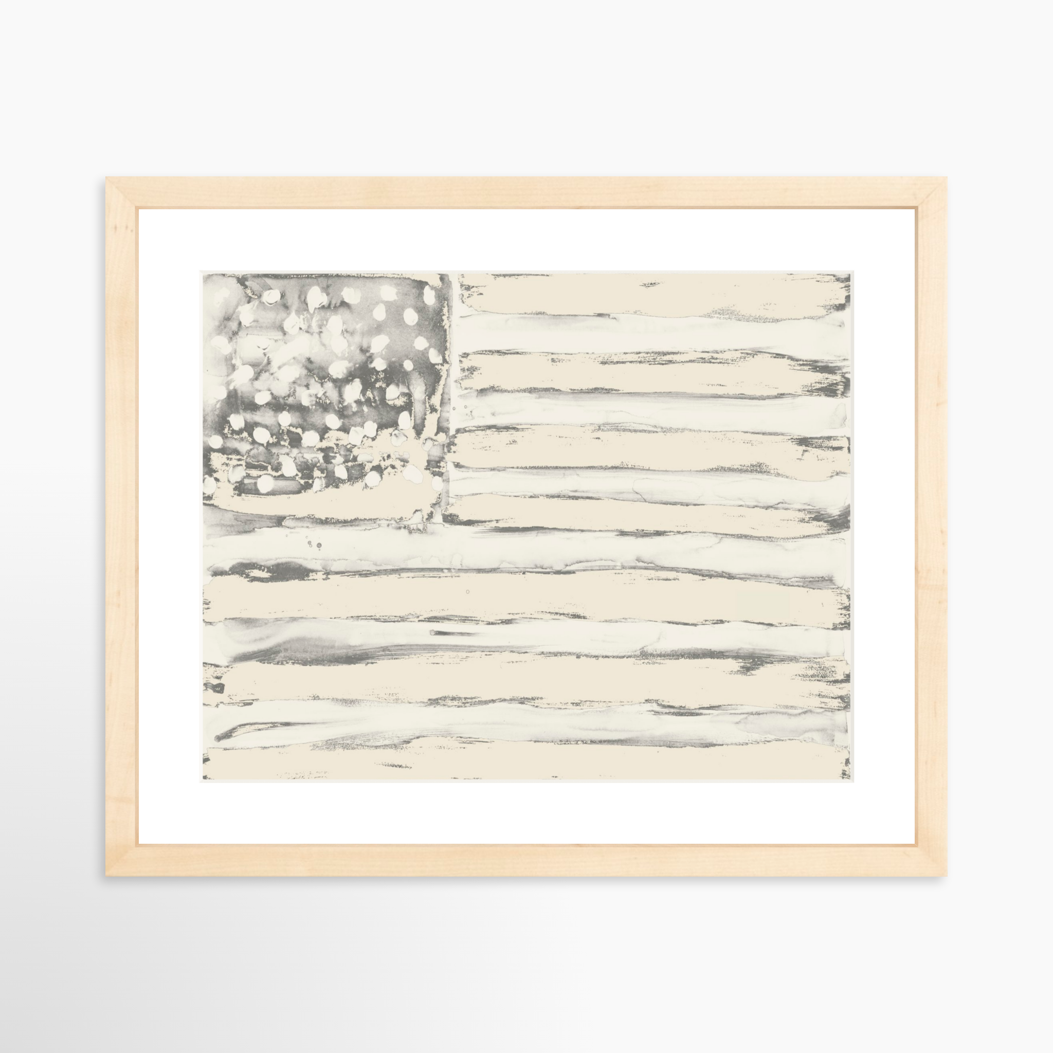 14x11 / Natural Frame + White Mat