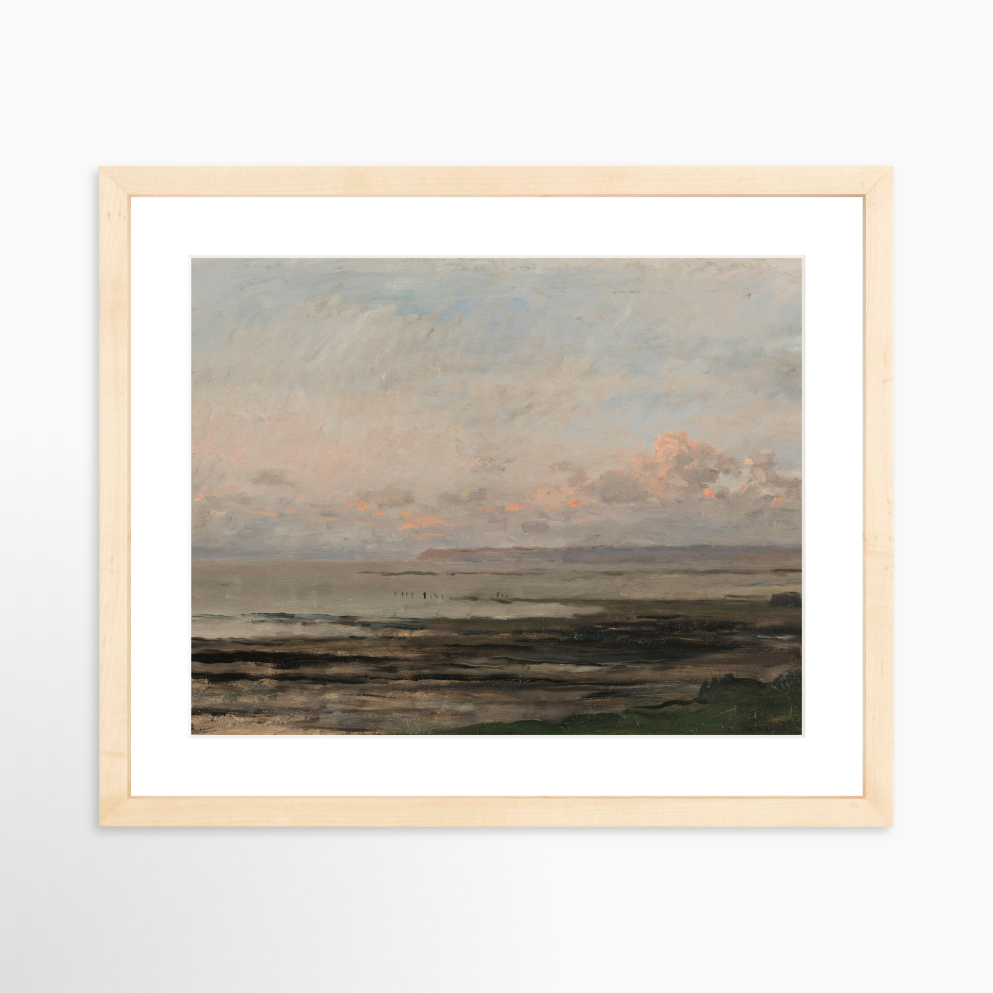 14x11 / Natural Frame + White Mat