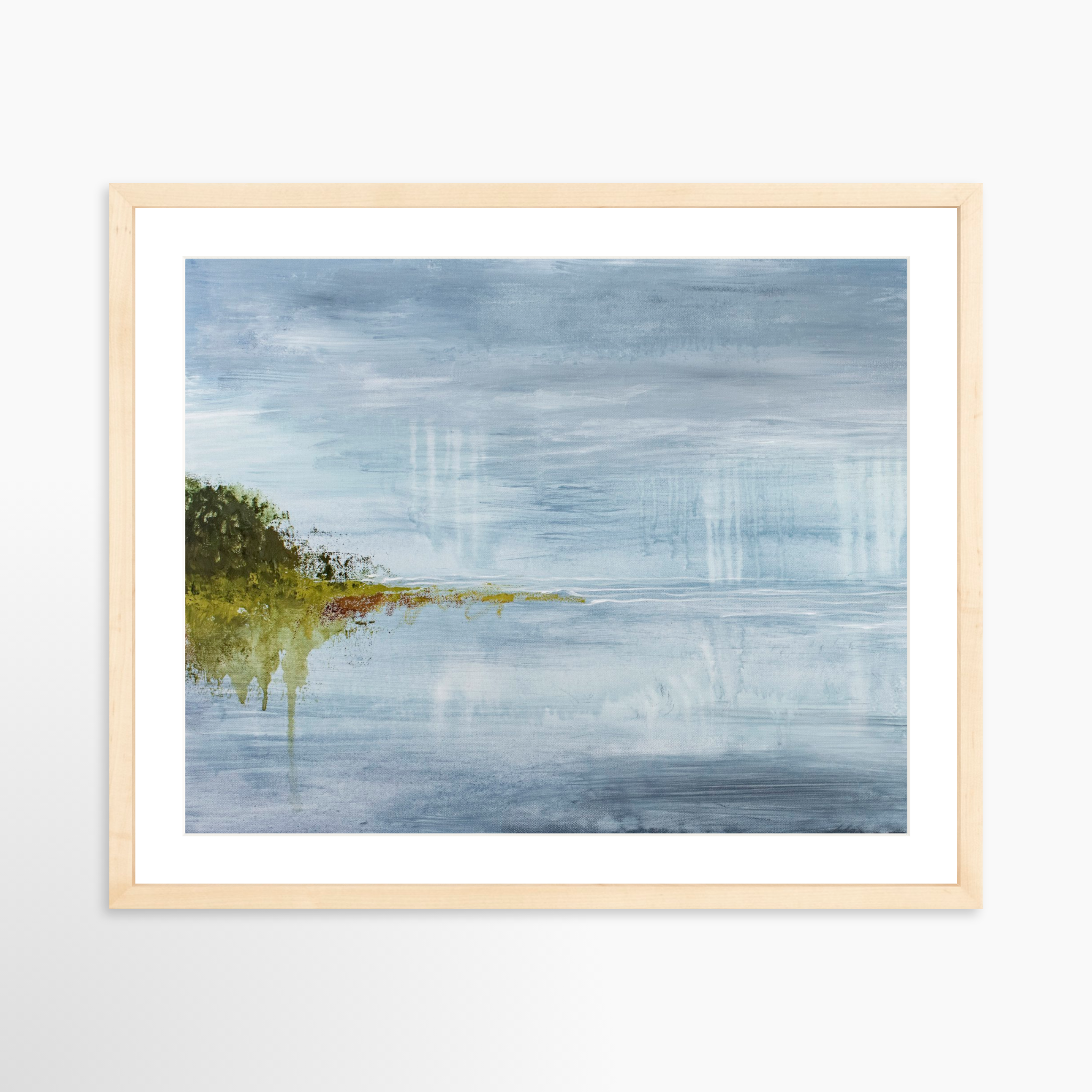 20x16 / Natural Frame + White Mat