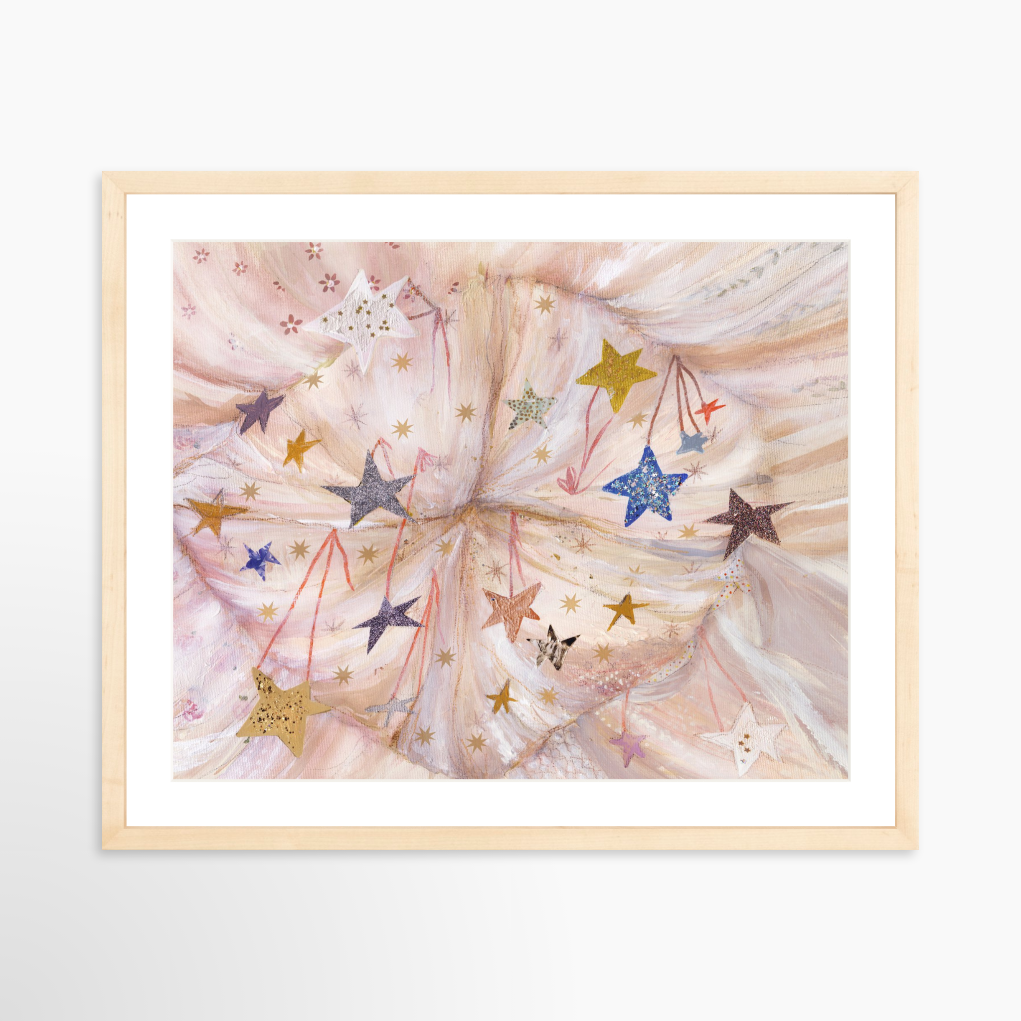 20x16 / Natural Frame + White Mat