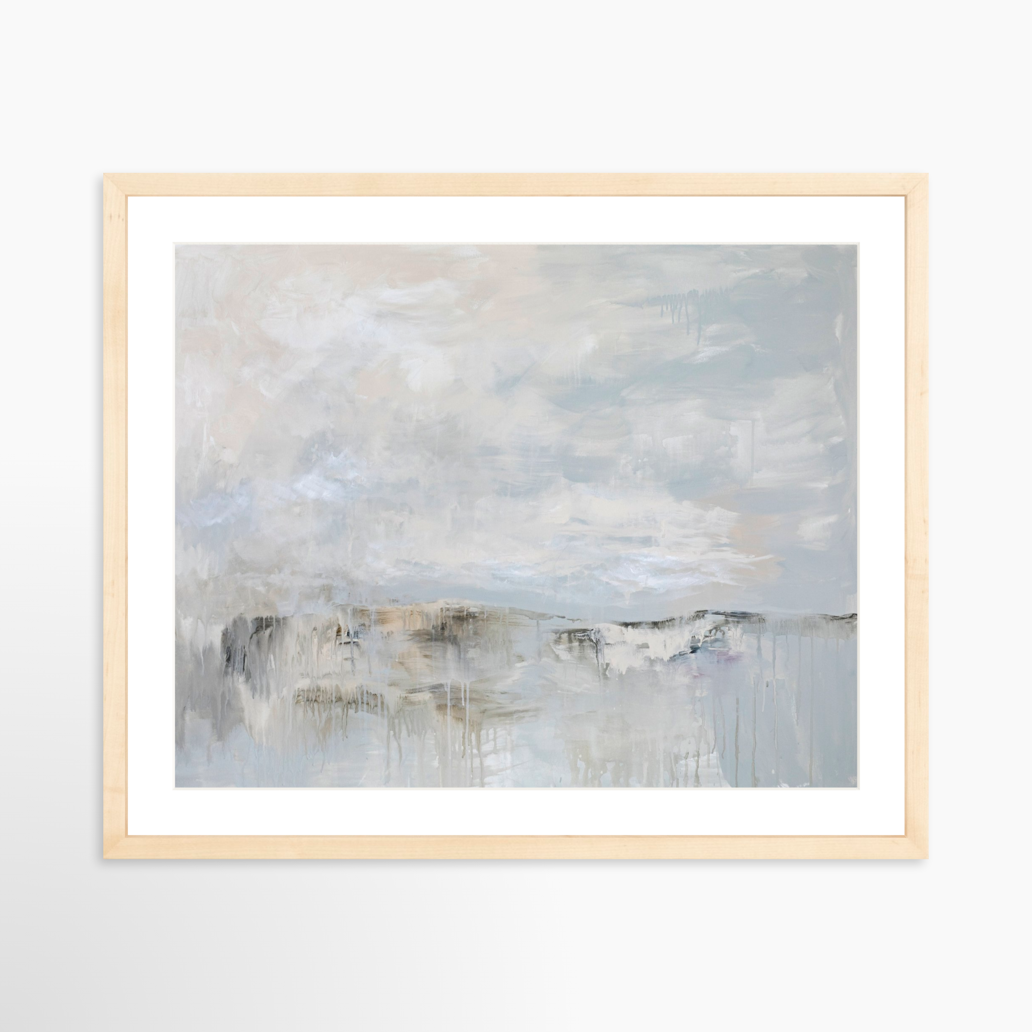 20x16 / Natural Frame + White Mat