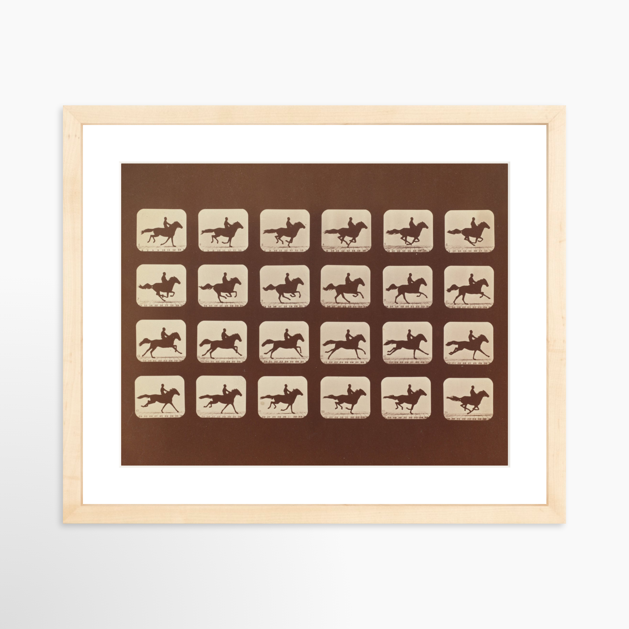 14x11 / Natural Frame + White Mat