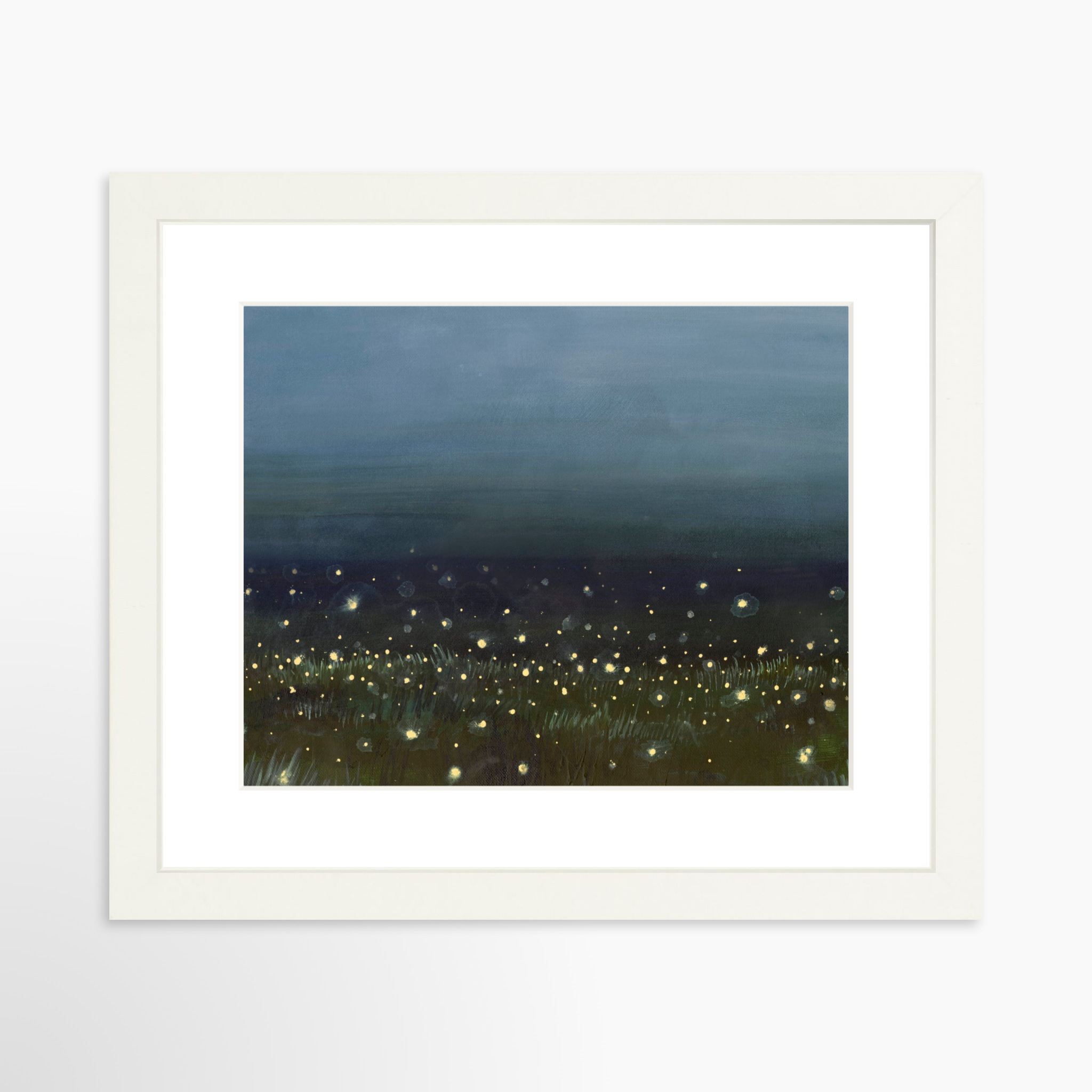 10x8 / White Frame + White Mat