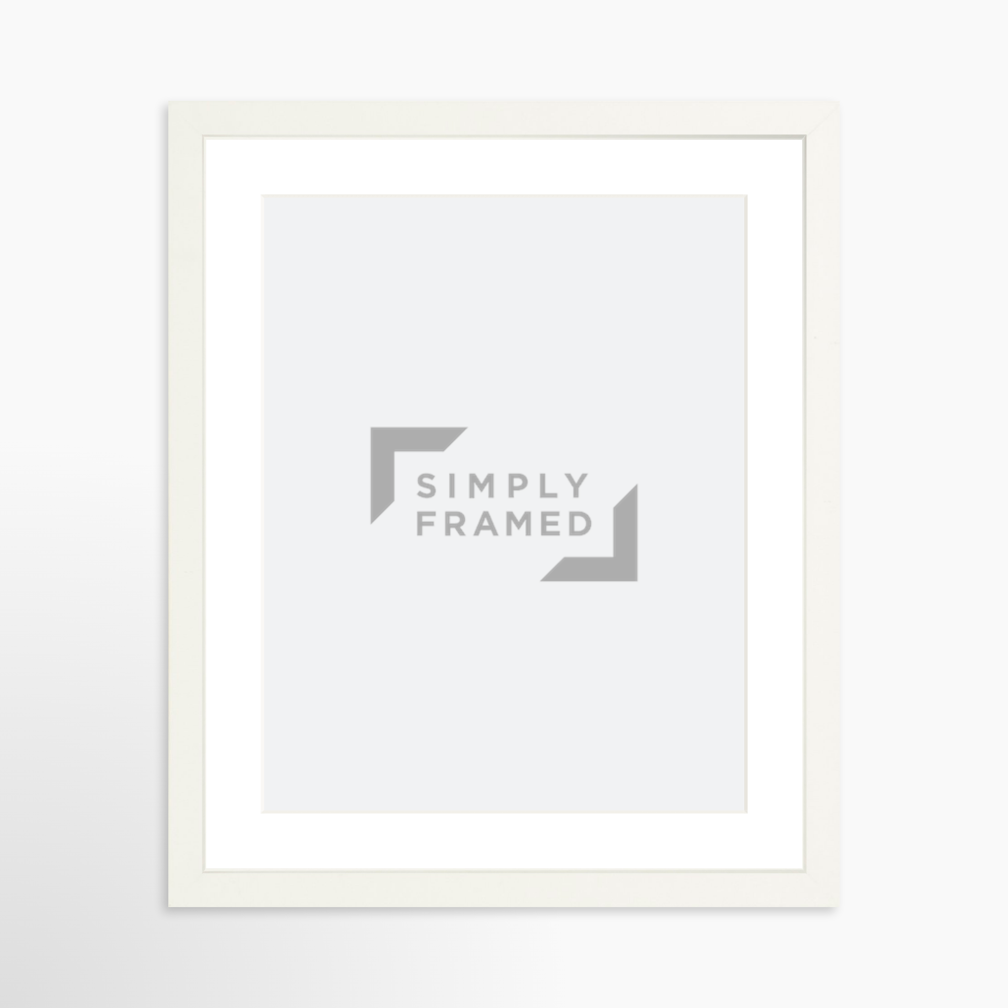 11x14 / White Frame + White Mat