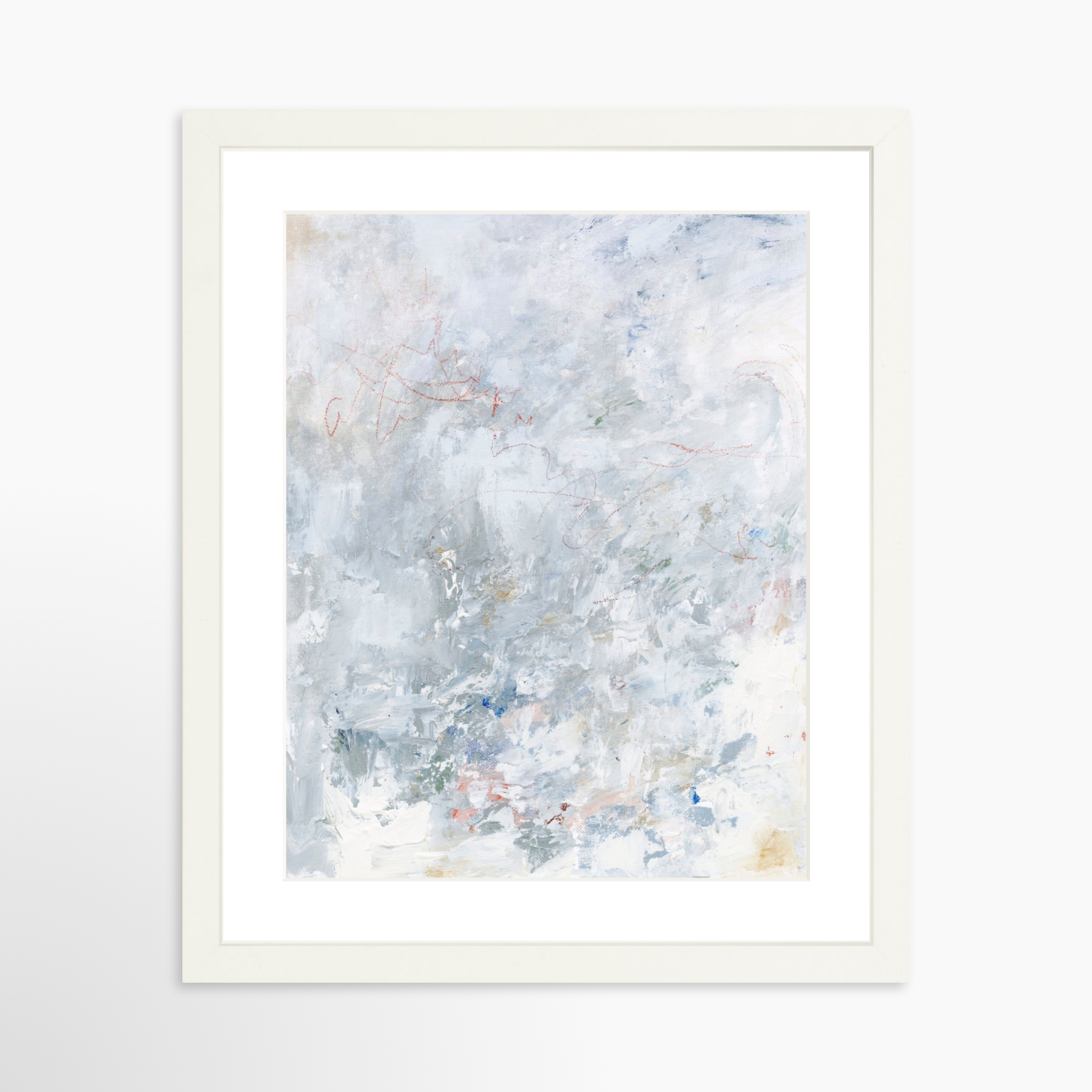 11x14 / White Frame + White Mat