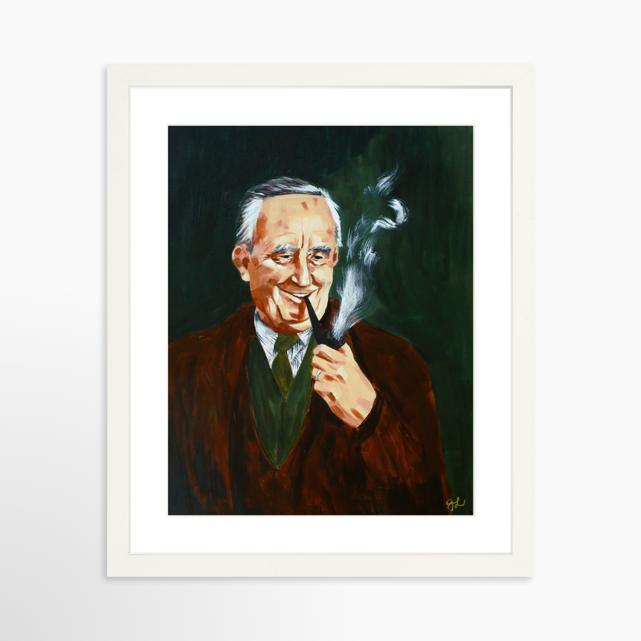 11x14 / White Frame + White Mat