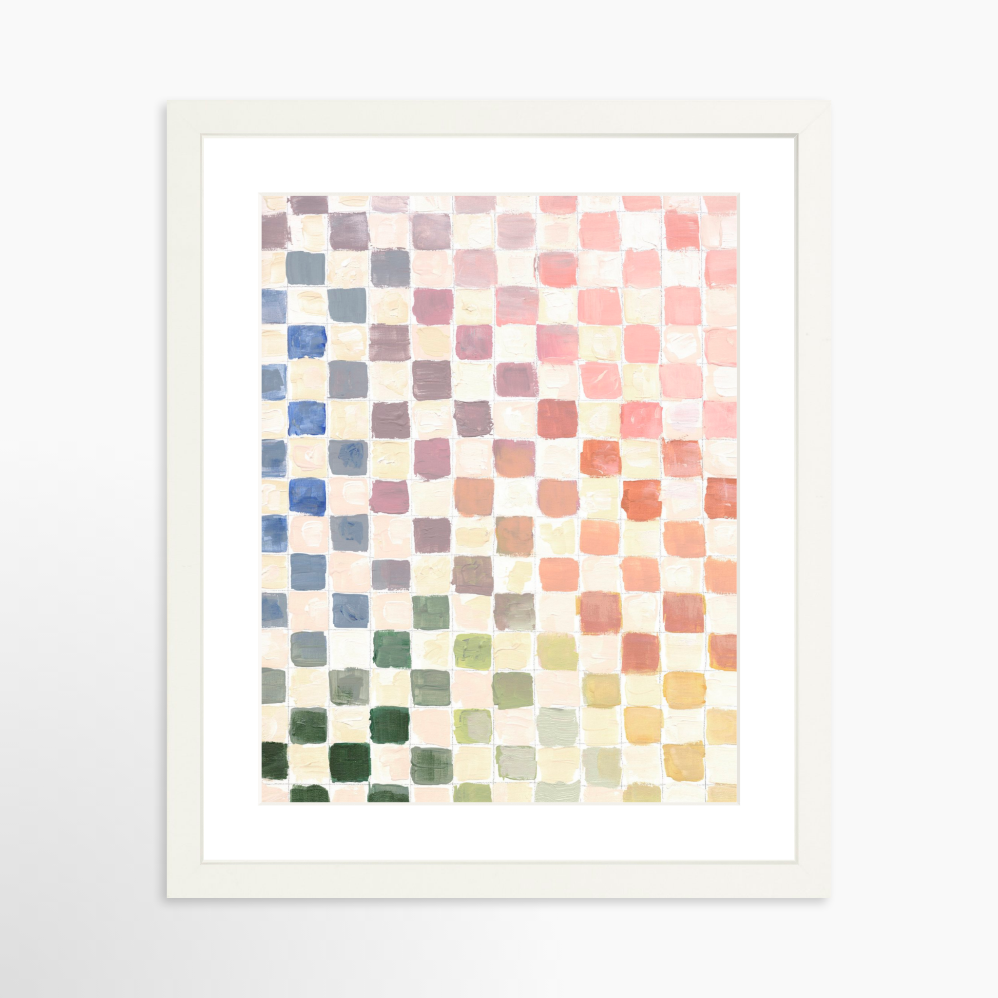 11x14 / White Frame + White Mat