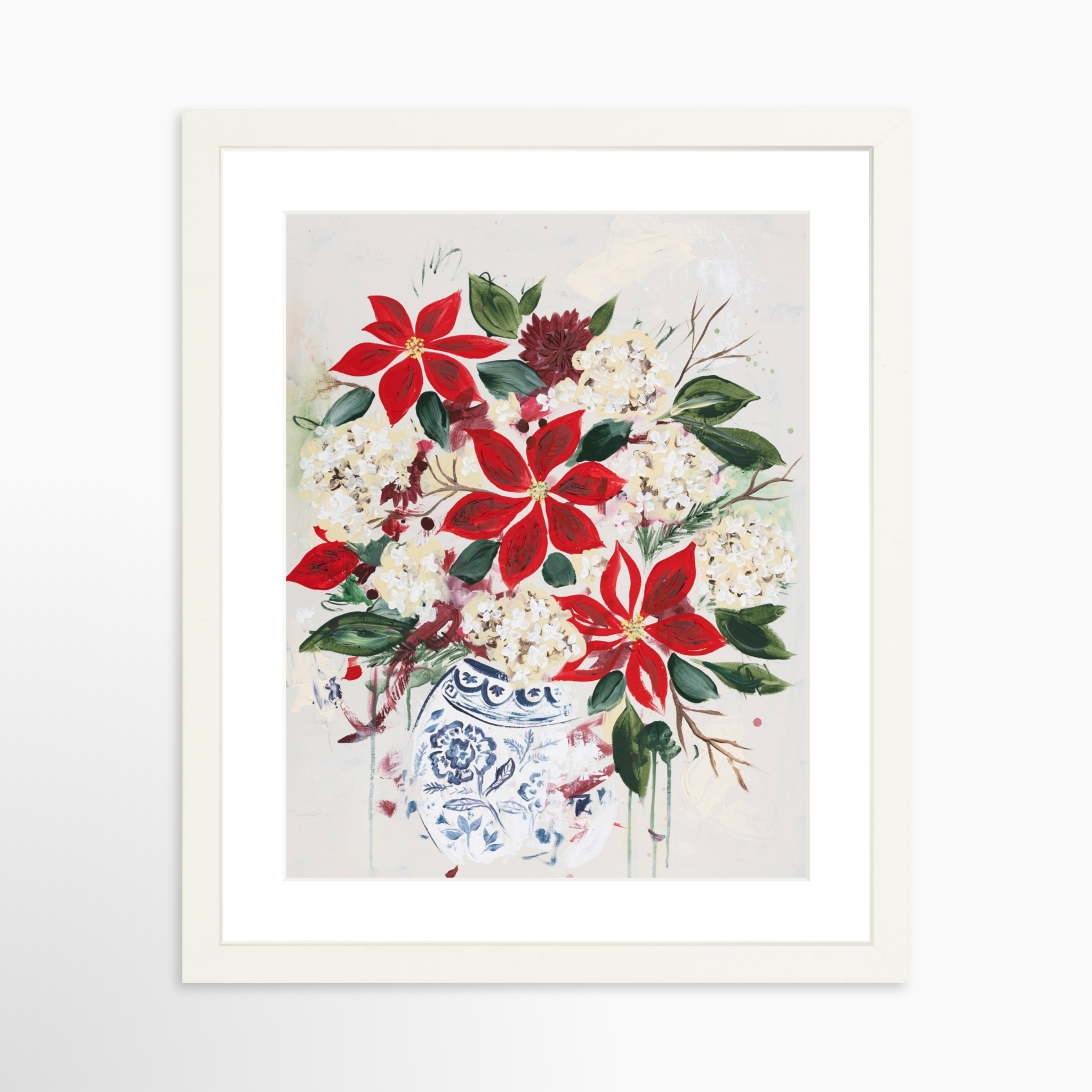 11x14 / White Frame + White Mat
