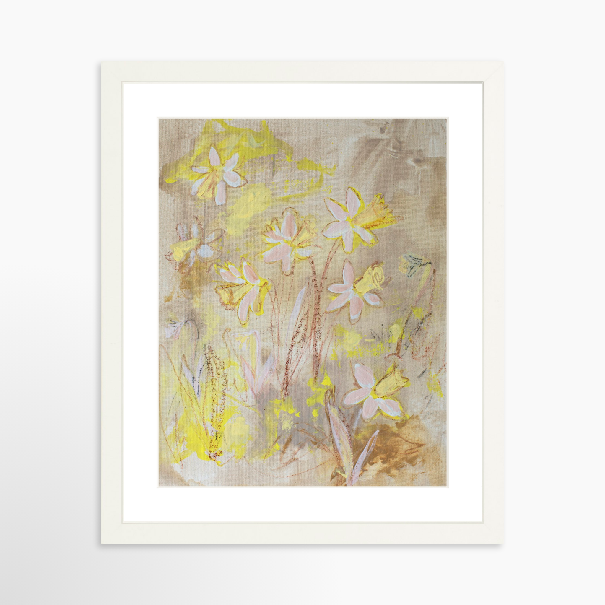 11x14 / White Frame + White Mat