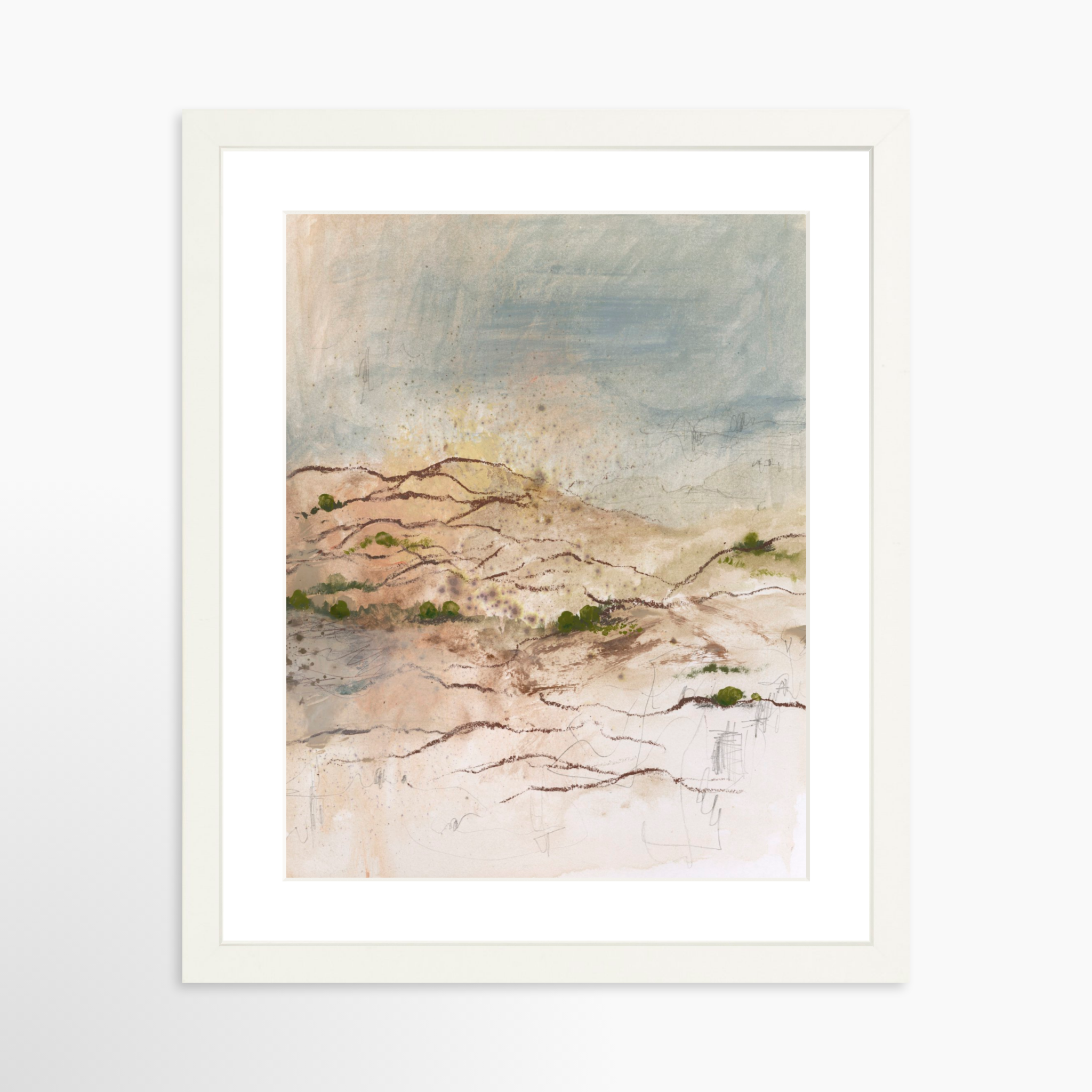 11x14 / White Frame + White Mat