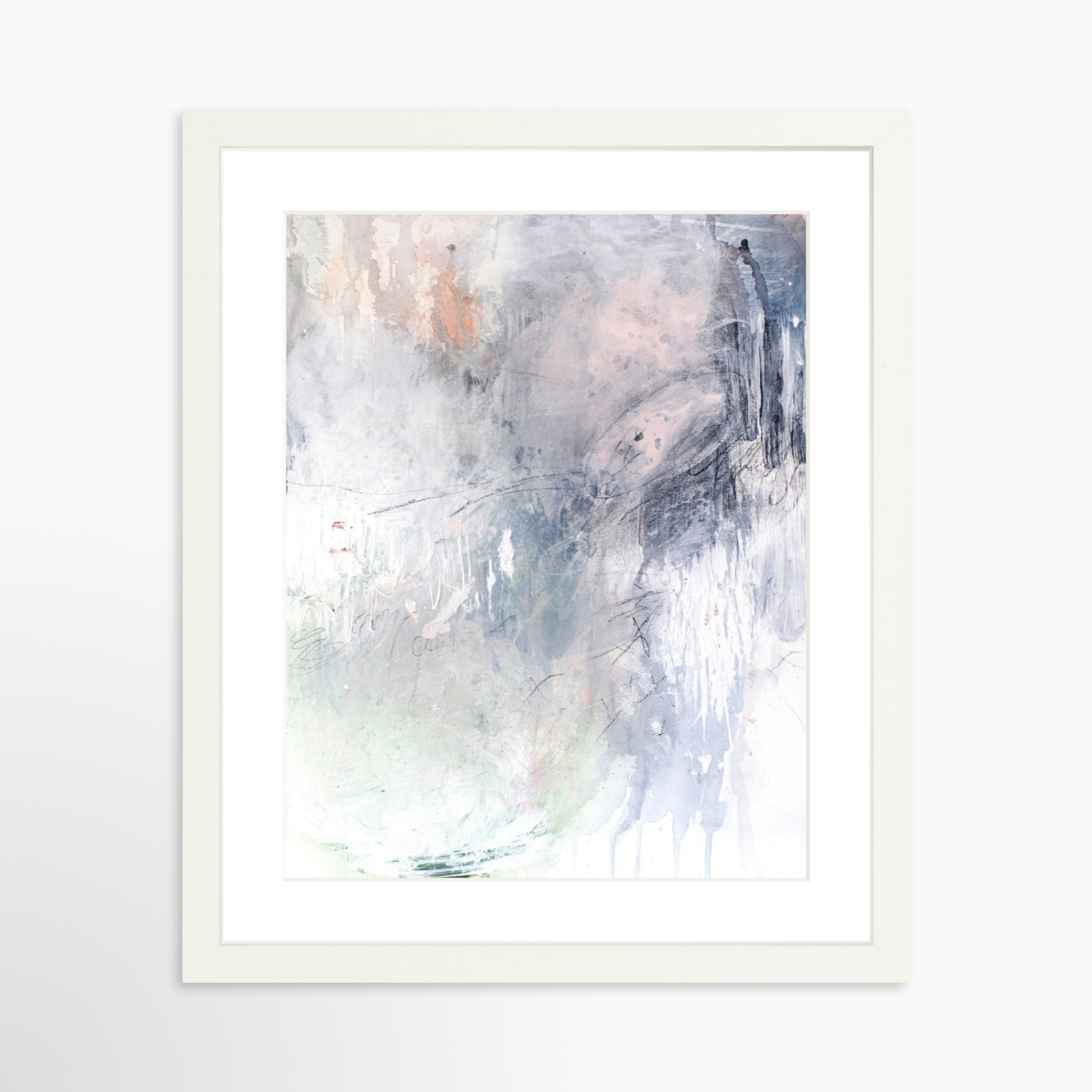 11x14 / White Frame + White Mat