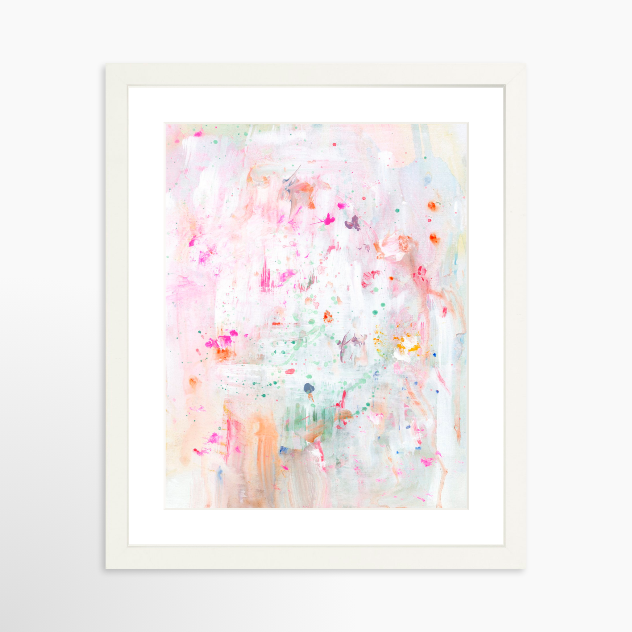 11x14 / White Frame + White Mat