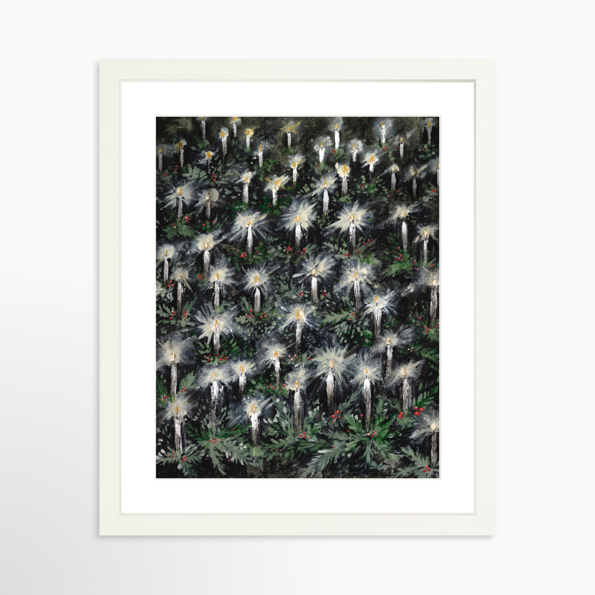 11x14 / White Frame + White Mat
