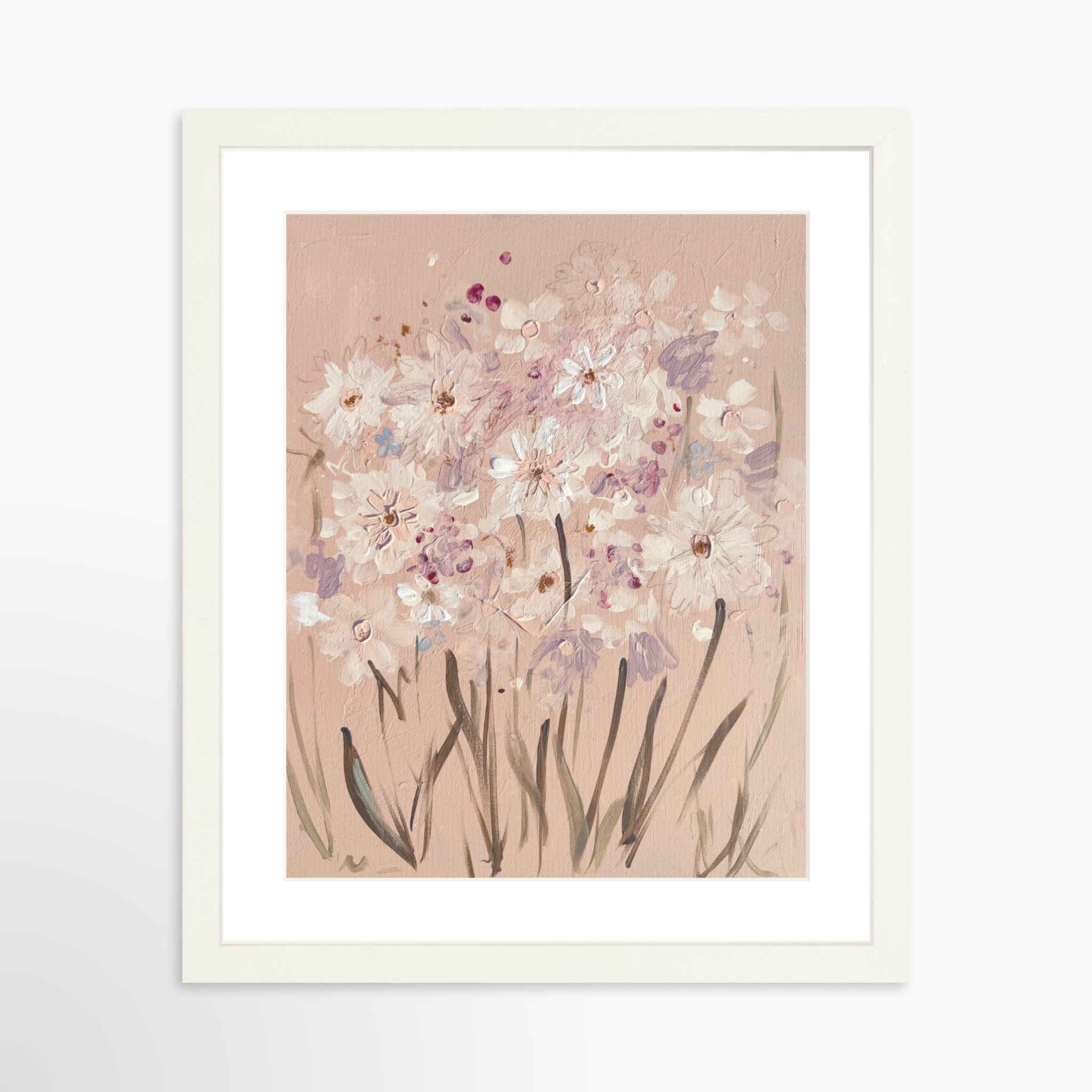 11x14 / White Frame + White Mat