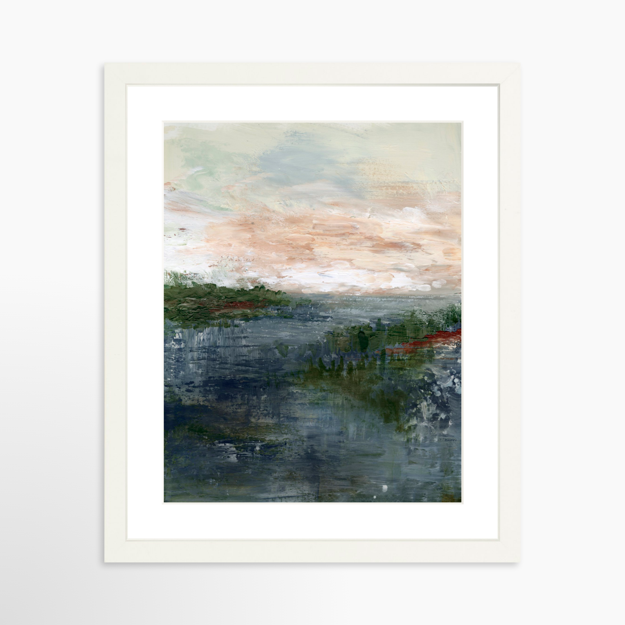 11x14 / White Frame + White Mat