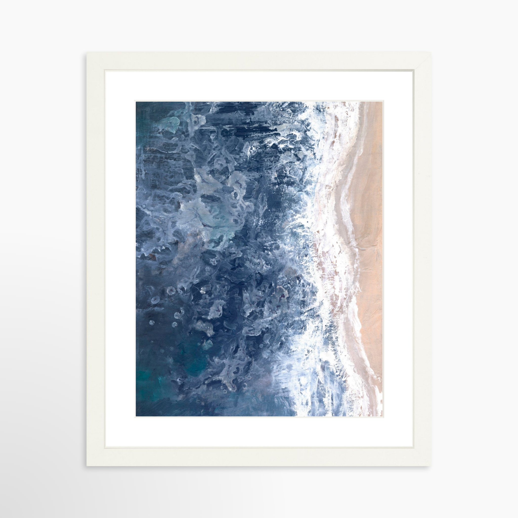 11x14 / White Frame + White Mat