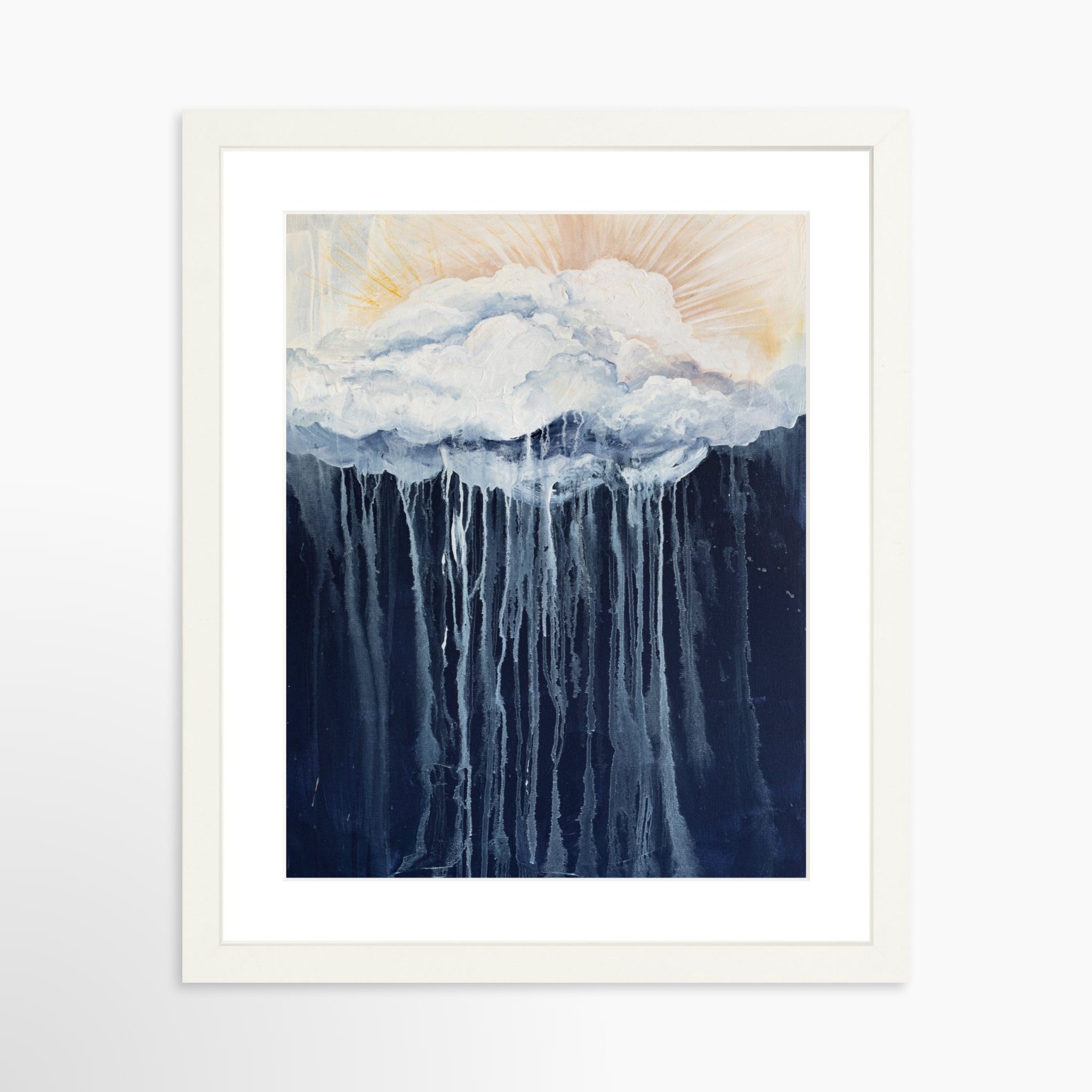 11x14 / White Frame + White Mat