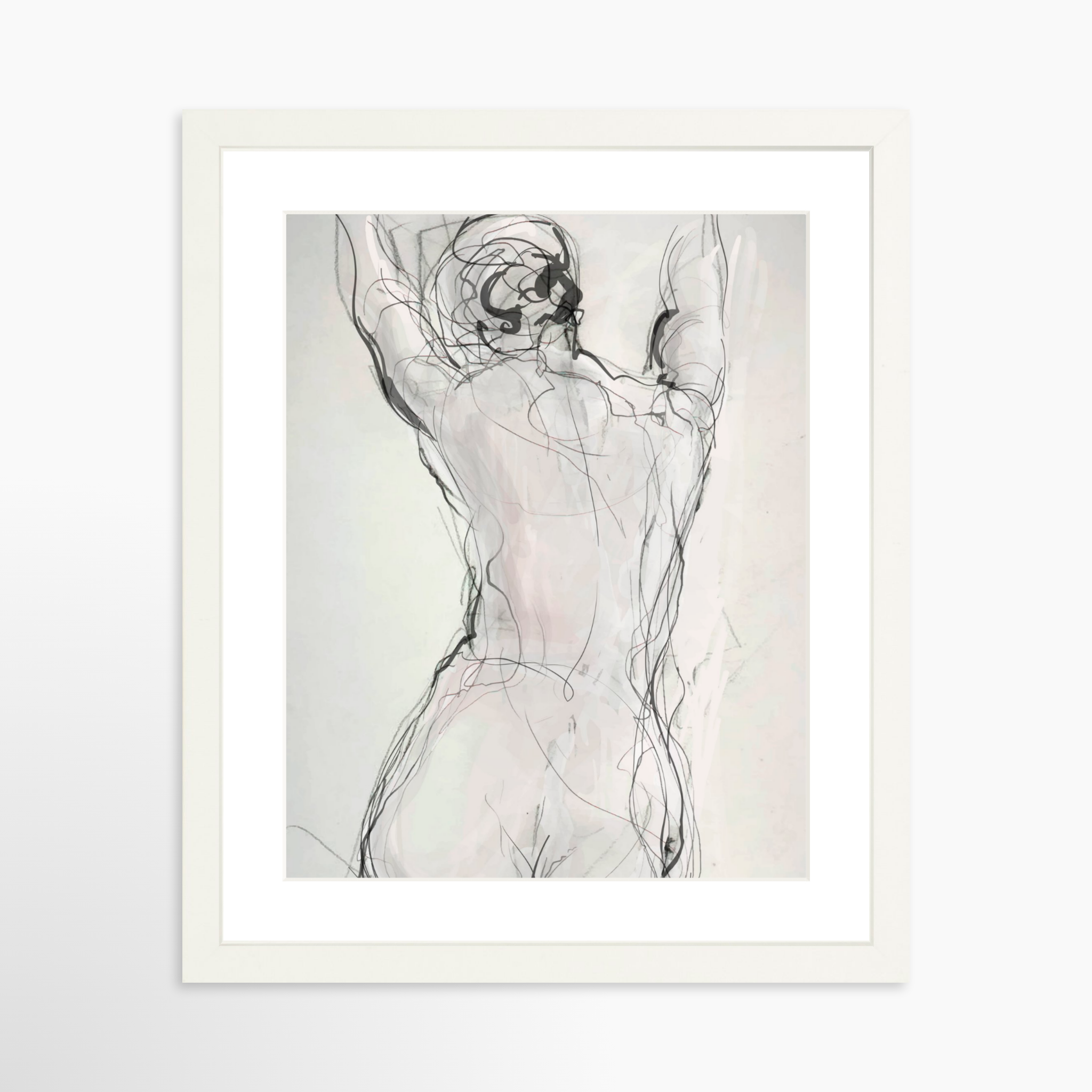11x14 / White Frame + White Mat
