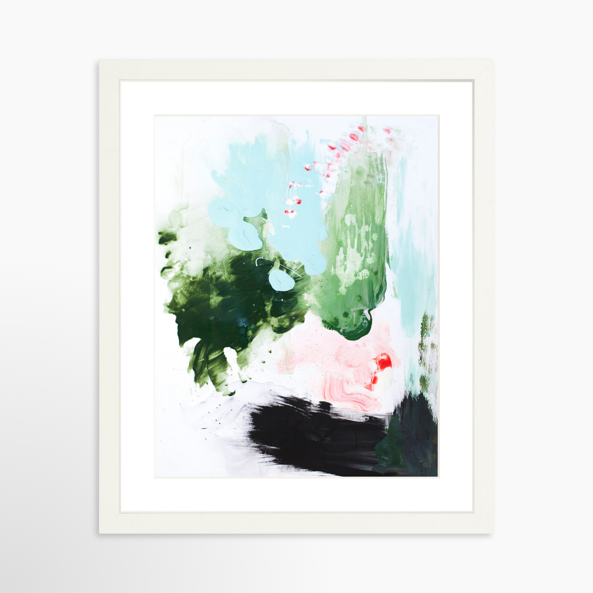 11x14 / White Frame + White Mat