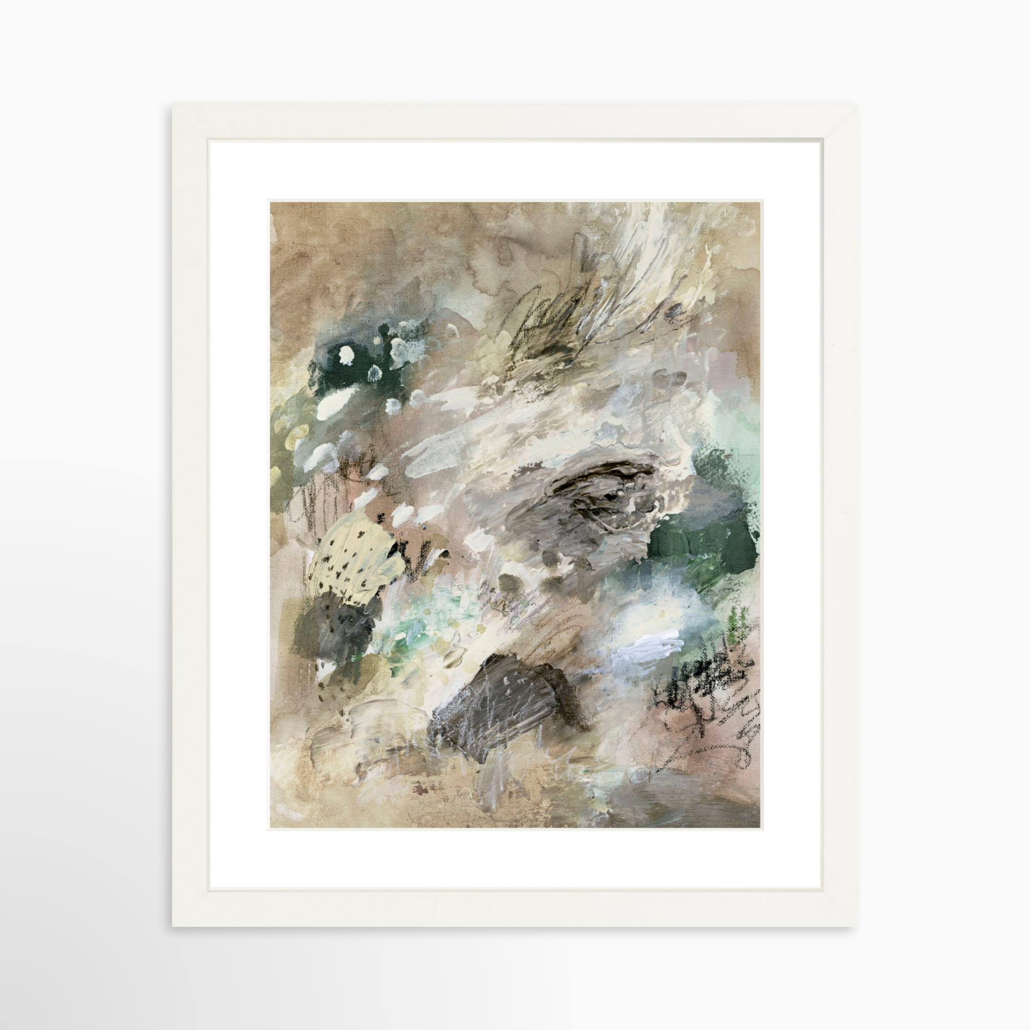 11x14 / White Frame + White Mat